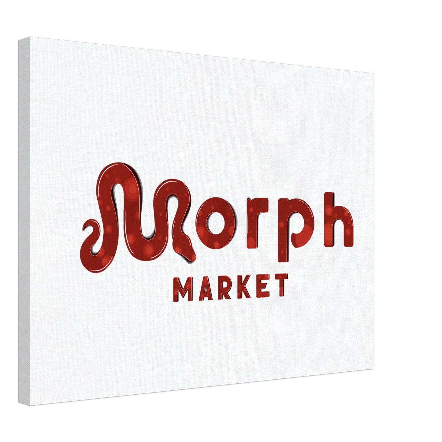 Morph Market (Red Circles) - Canvas