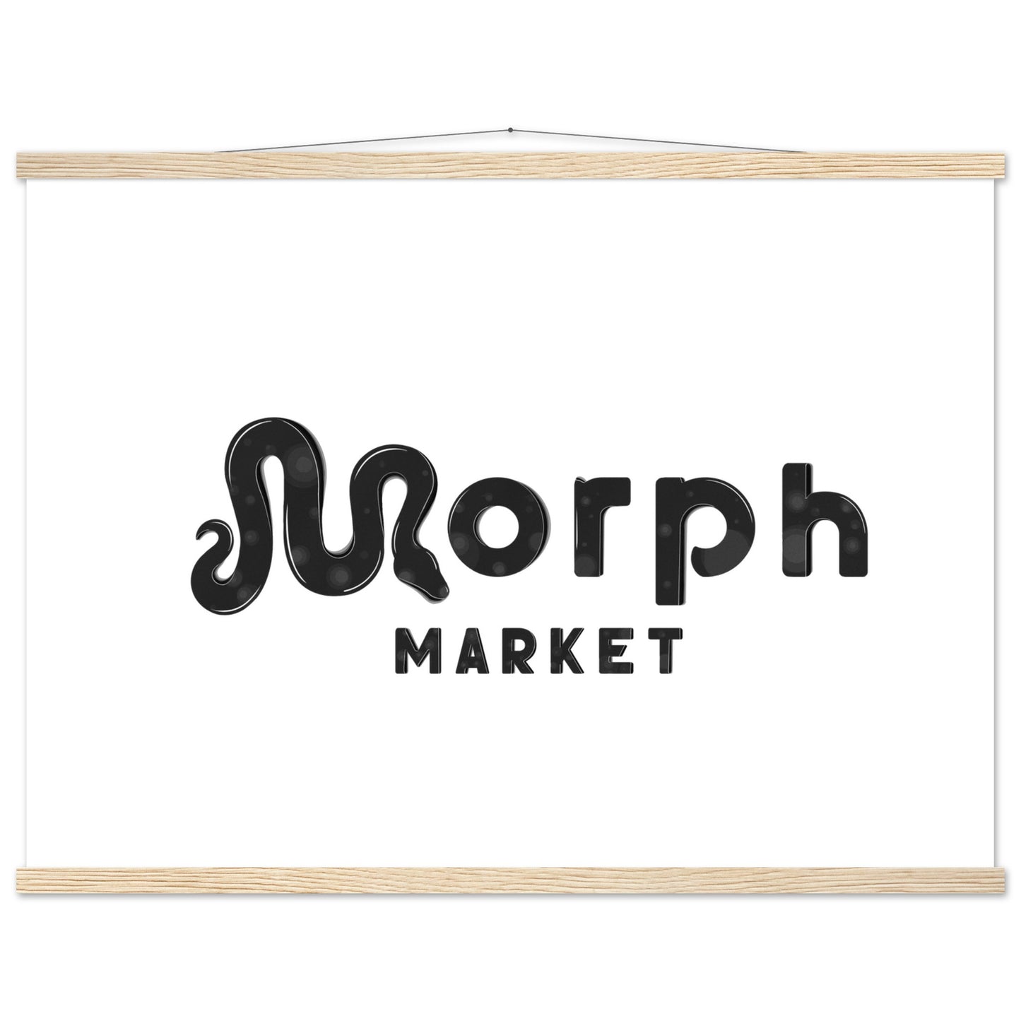 Morph Market (Dark Circles) - Premium Matte Paper Poster with Hanger