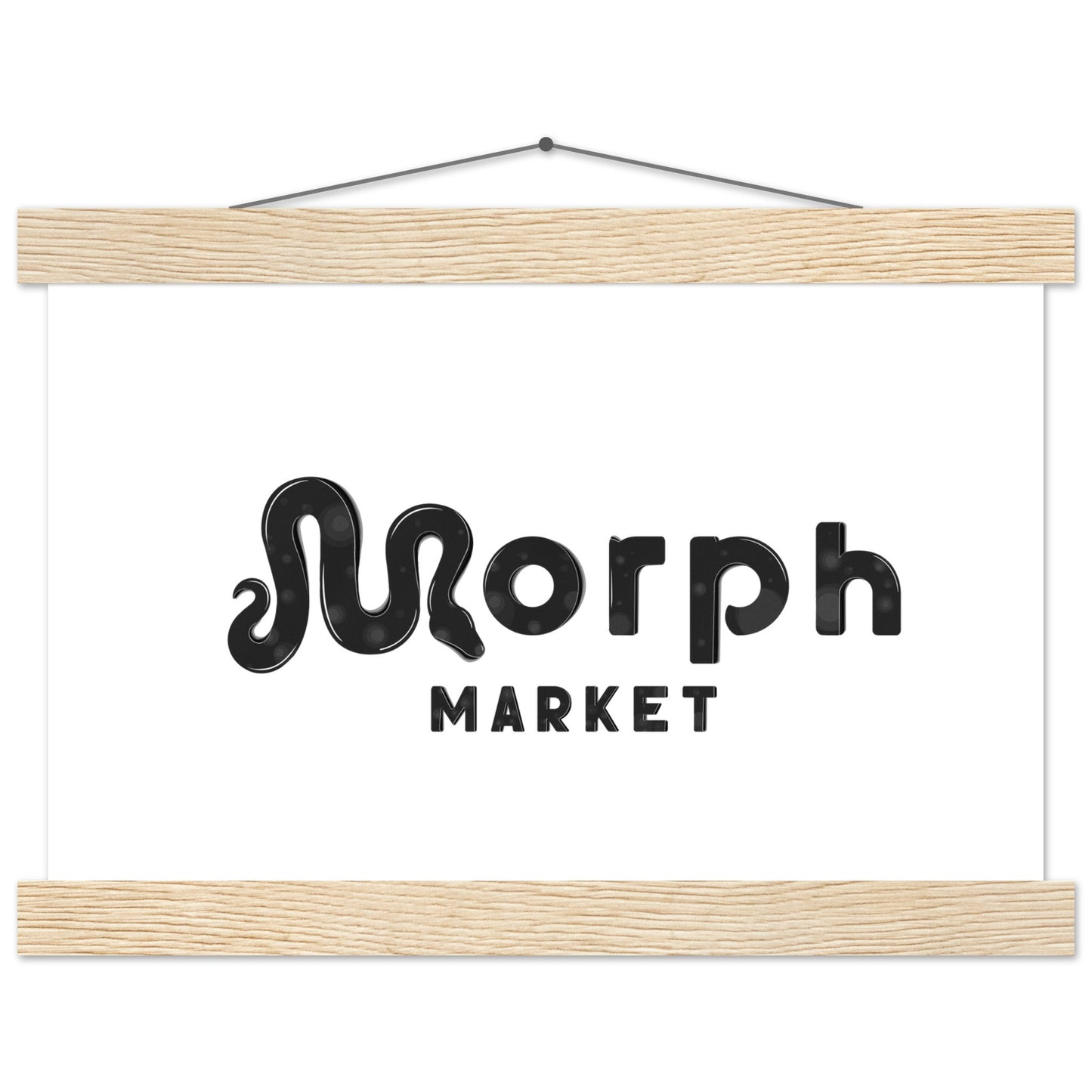 Morph Market (Dark Circles) - Premium Matte Paper Poster with Hanger