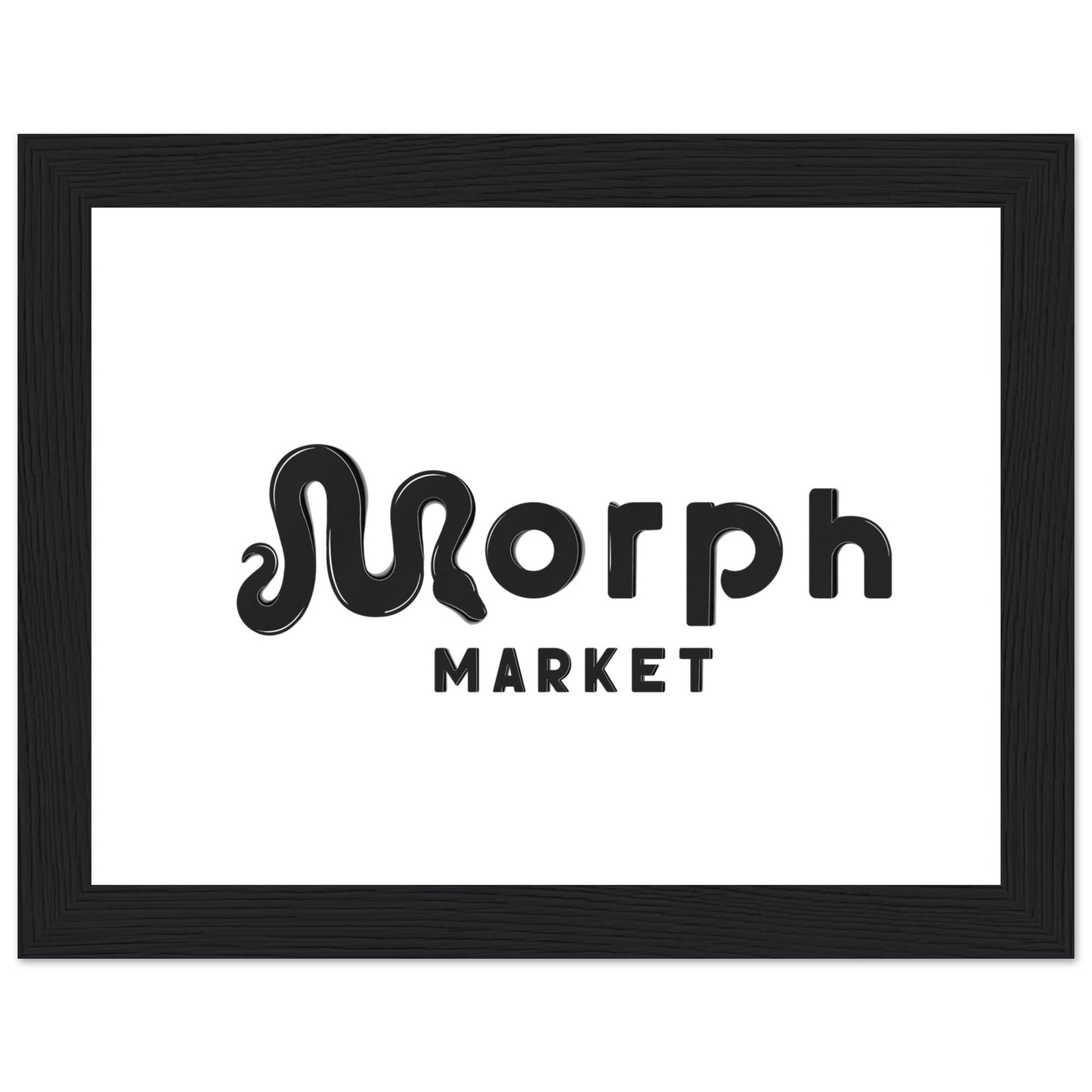 Morph Market (Dark) - Premium Matte Paper Wooden Framed Poster