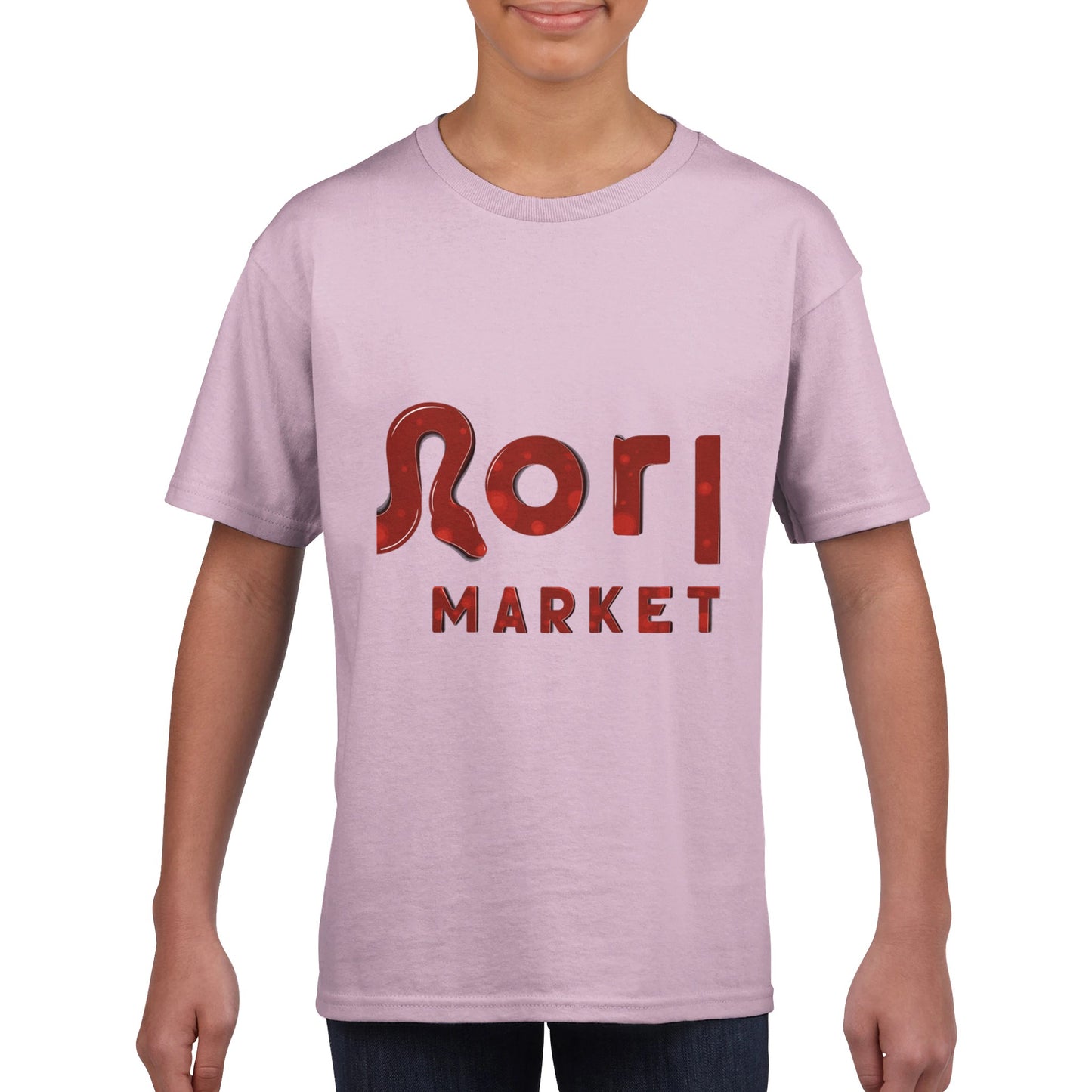 Morph Market (Red Circles) - Classic Kids Crewneck T-shirt