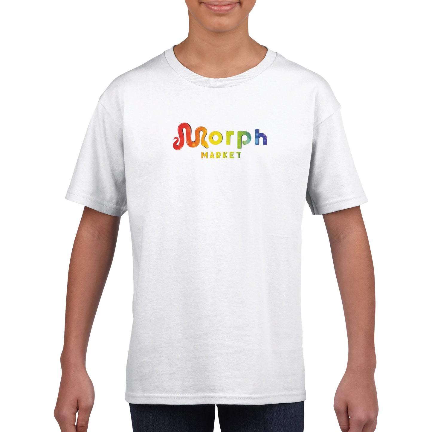 Morph Market (Rainbow Circles) - Classic Kids Crewneck T-shirt