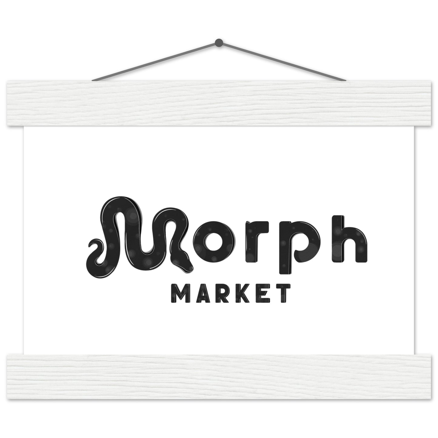 Morph Market (Dark Circles) - Premium Matte Paper Poster with Hanger