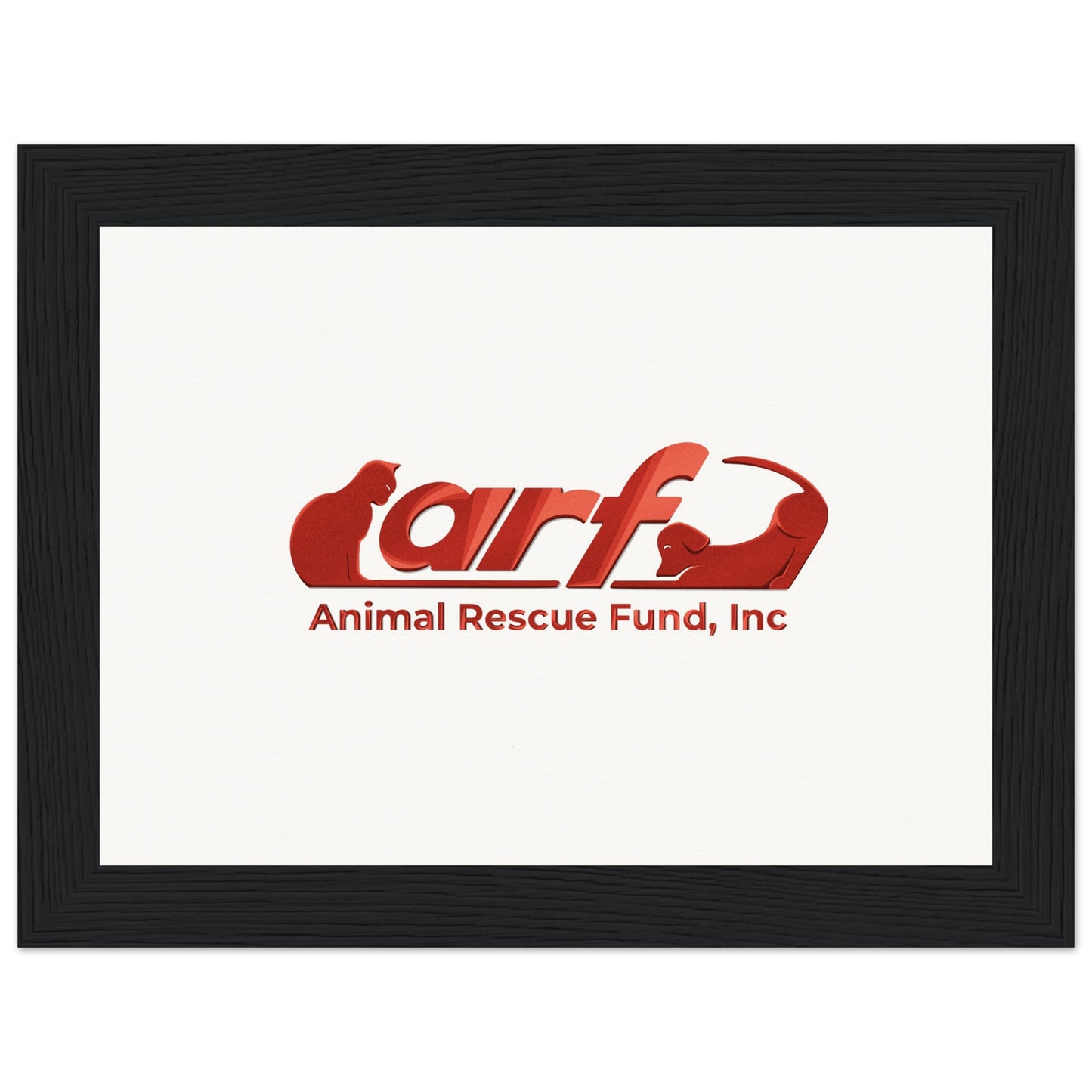 ARF: Animal Rescue Fund - Museum-Quality Matte Paper Wooden Framed Poster