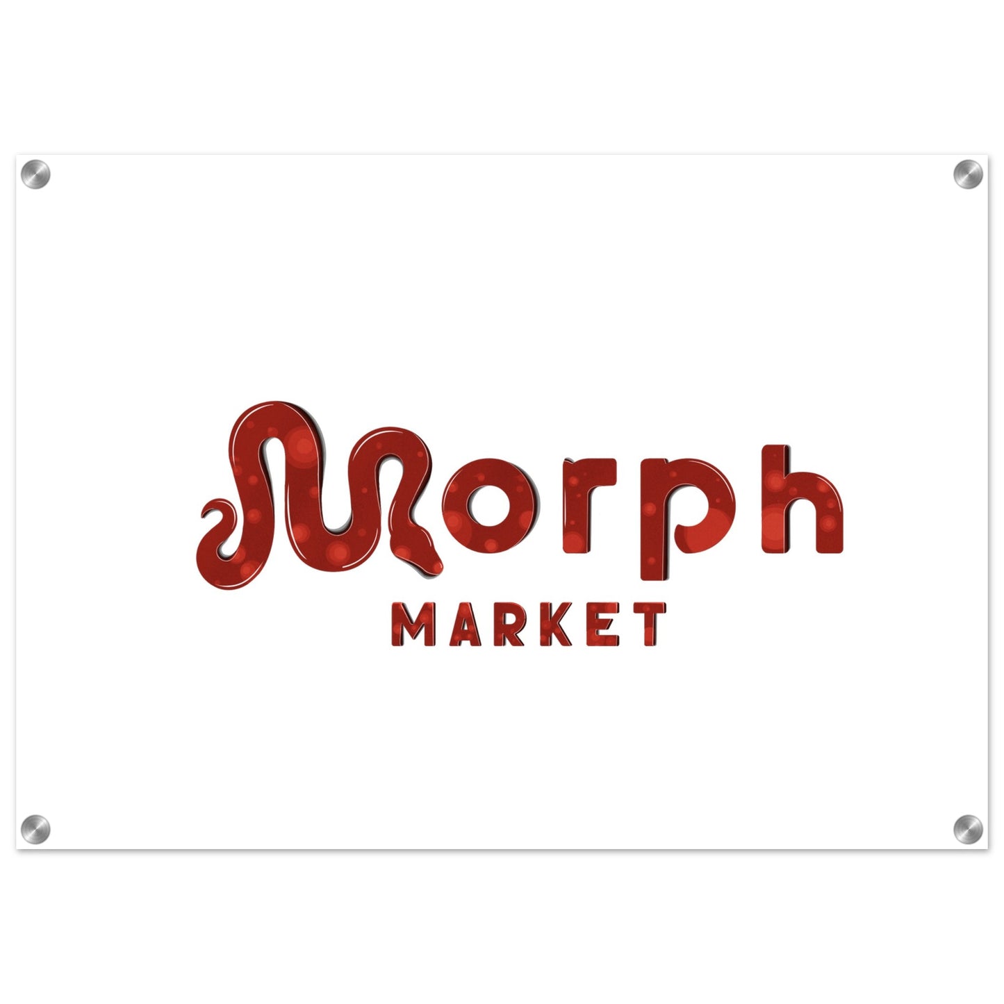 Morph Market (Red Circles) - Acrylic Print