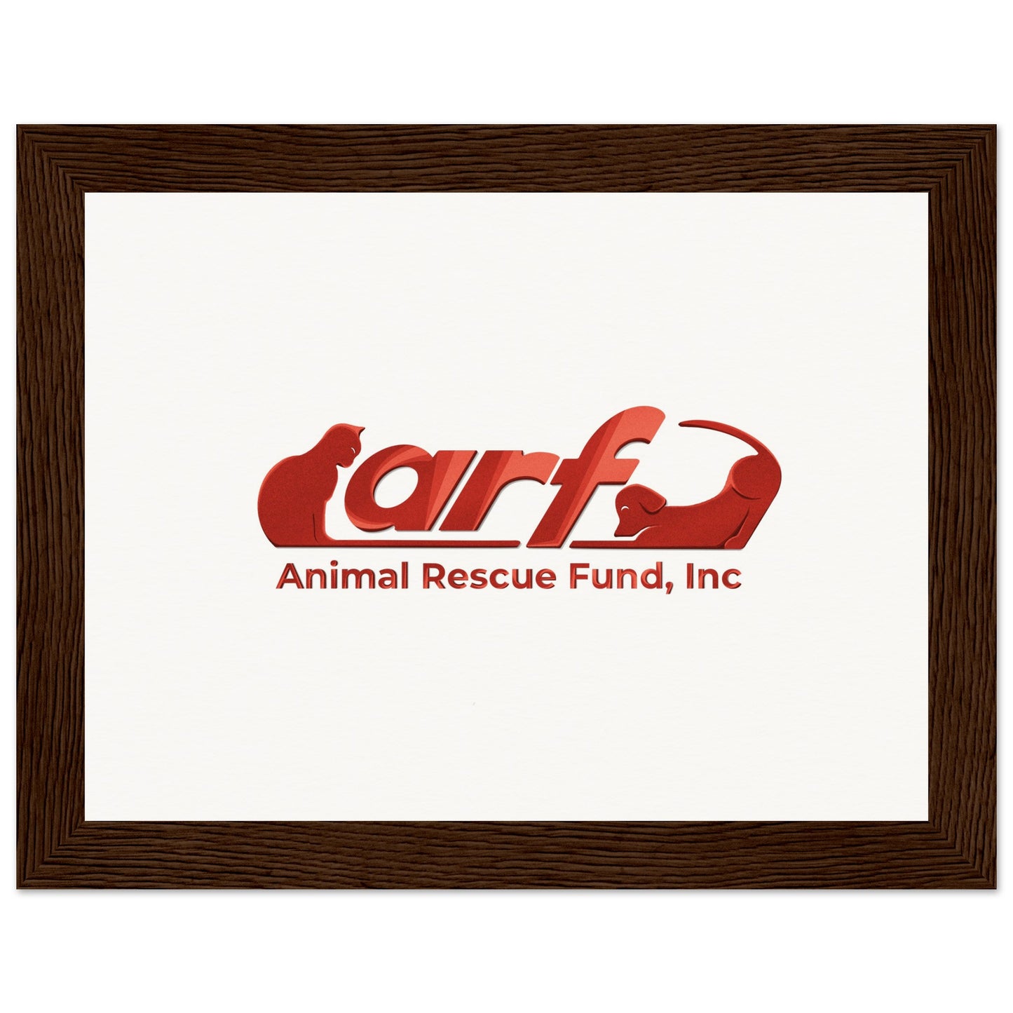 ARF: Animal Rescue Fund - Museum-Quality Matte Paper Wooden Framed Poster