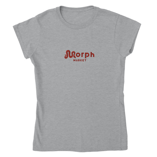 Morph Market (Red) - Classic Womens Crewneck T-shirt