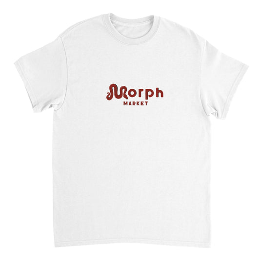 Morph Market (Red) - Heavyweight Unisex Crewneck T-shirt