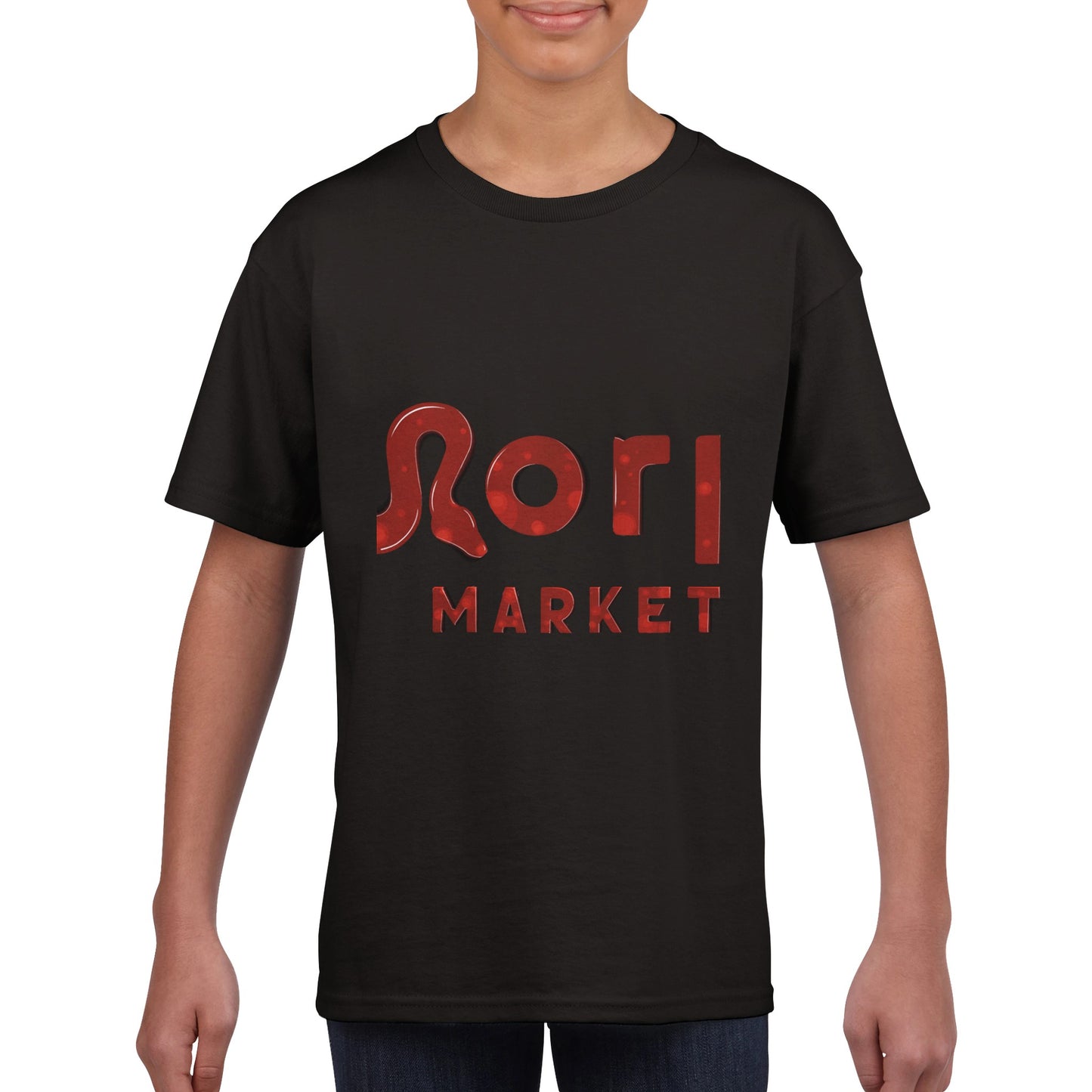 Morph Market (Red Circles) - Classic Kids Crewneck T-shirt