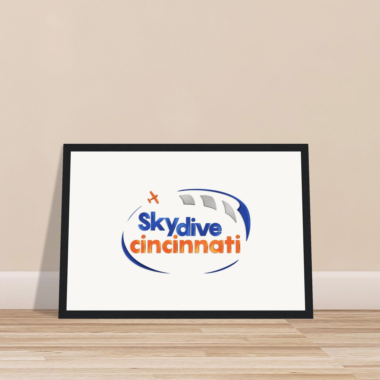 Skydive Cincinnati - Museum-Quality Matte Paper Wooden Framed Poster