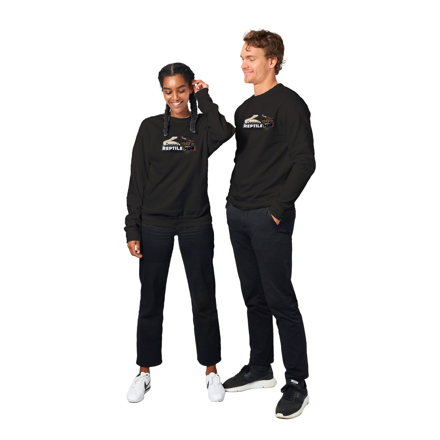 Darrian's Reptile Hub - Premium Unisex Crewneck Sweatshirt