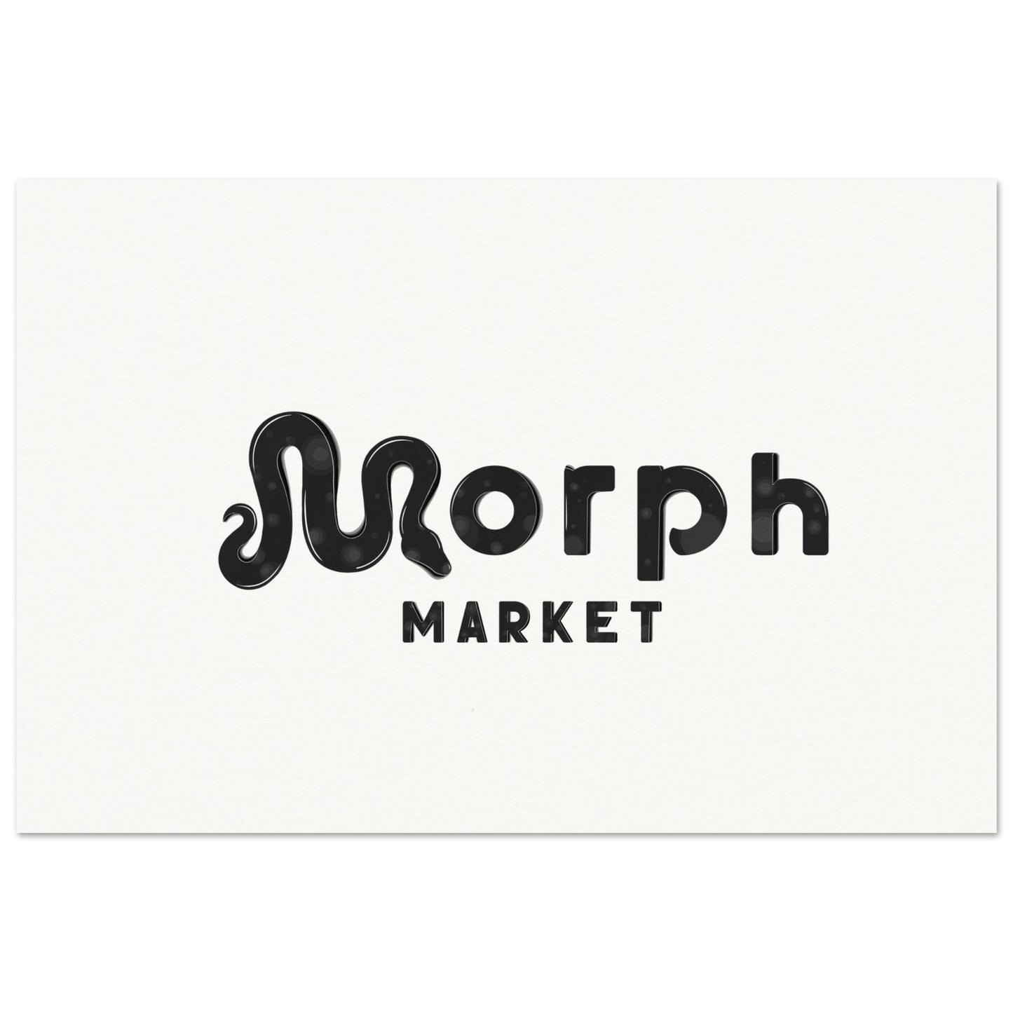 Morph Market (Dark Circles) - Museum-Quality Matte Paper Poster