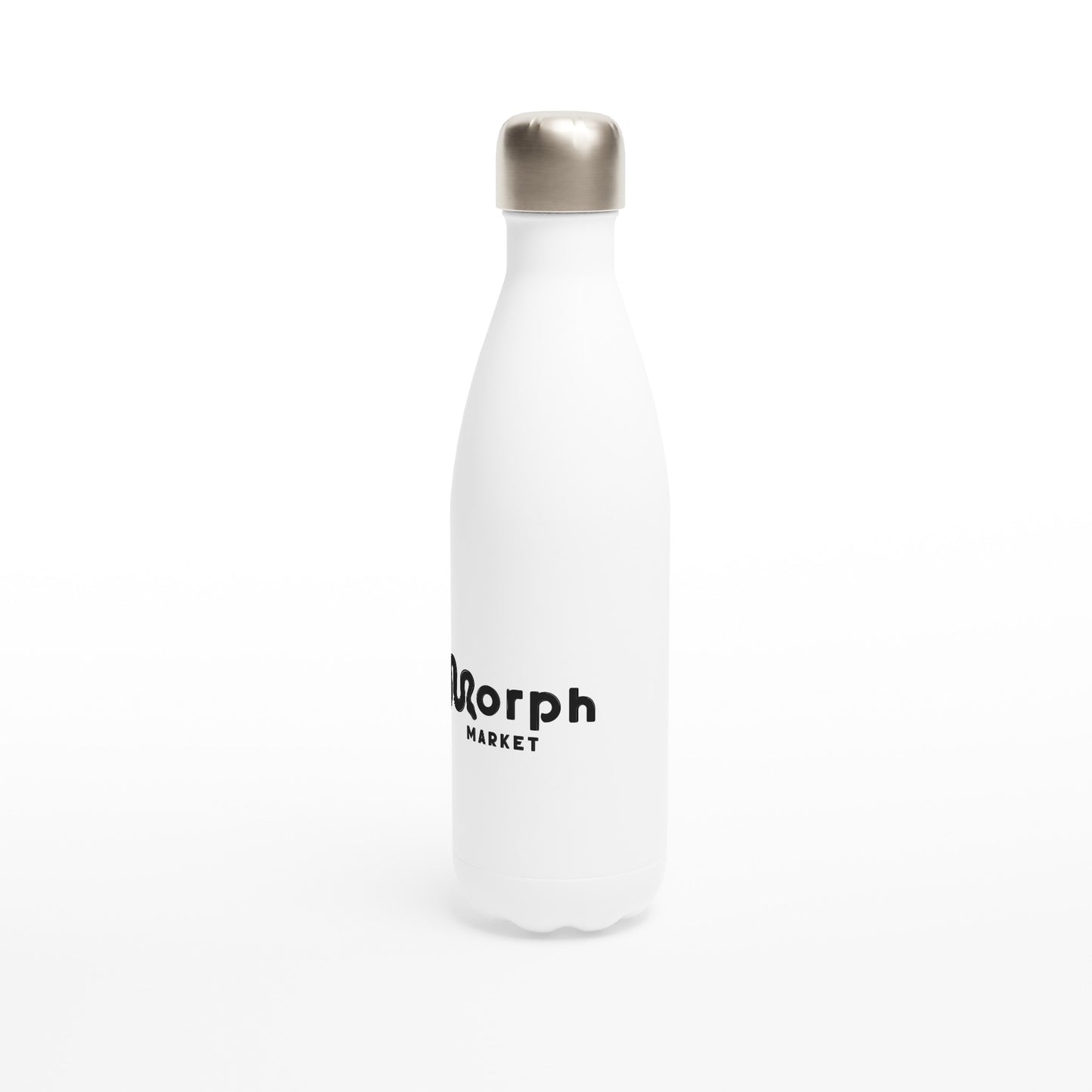 Morph Market (Dark) - White 17oz Stainless Steel Water Bottle