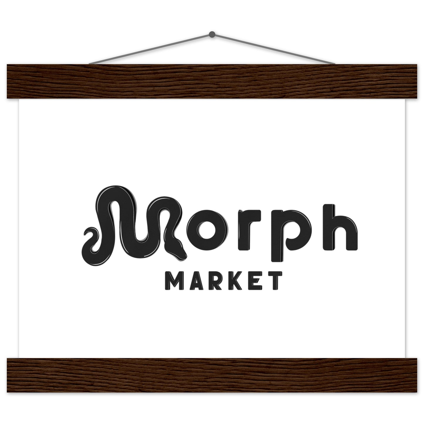 Morph Market (Dark) - Premium Matte Paper Poster with Hanger