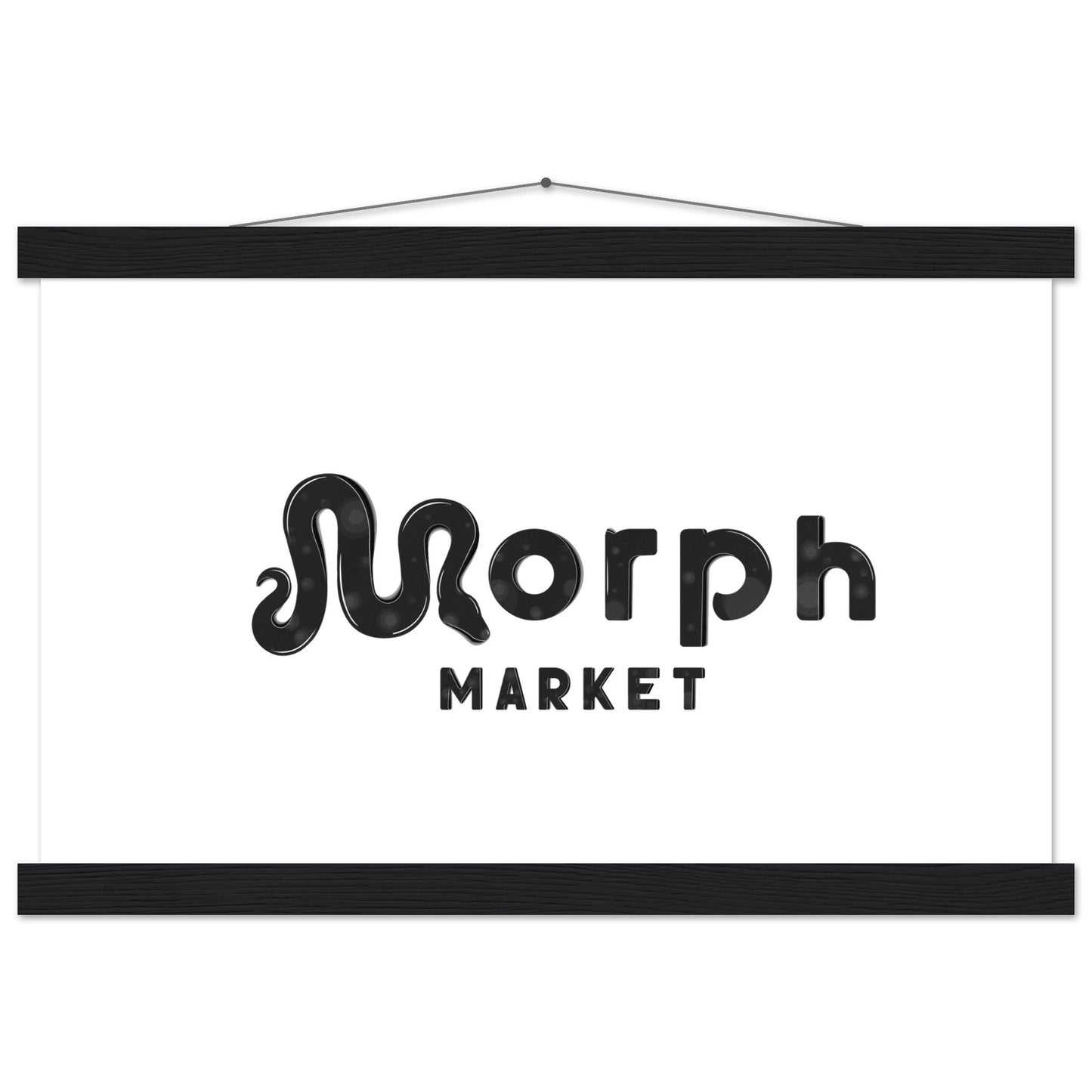 Morph Market (Dark Circles) - Premium Matte Paper Poster with Hanger