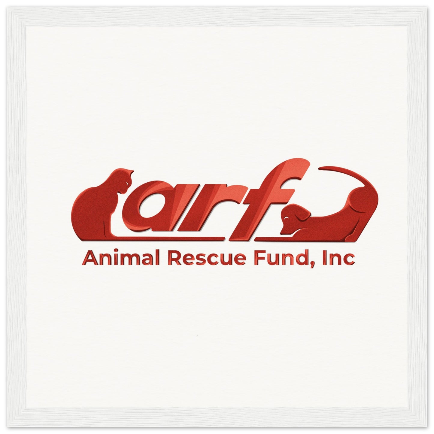 ARF: Animal Rescue Fund - Museum-Quality Matte Paper Wooden Framed Poster