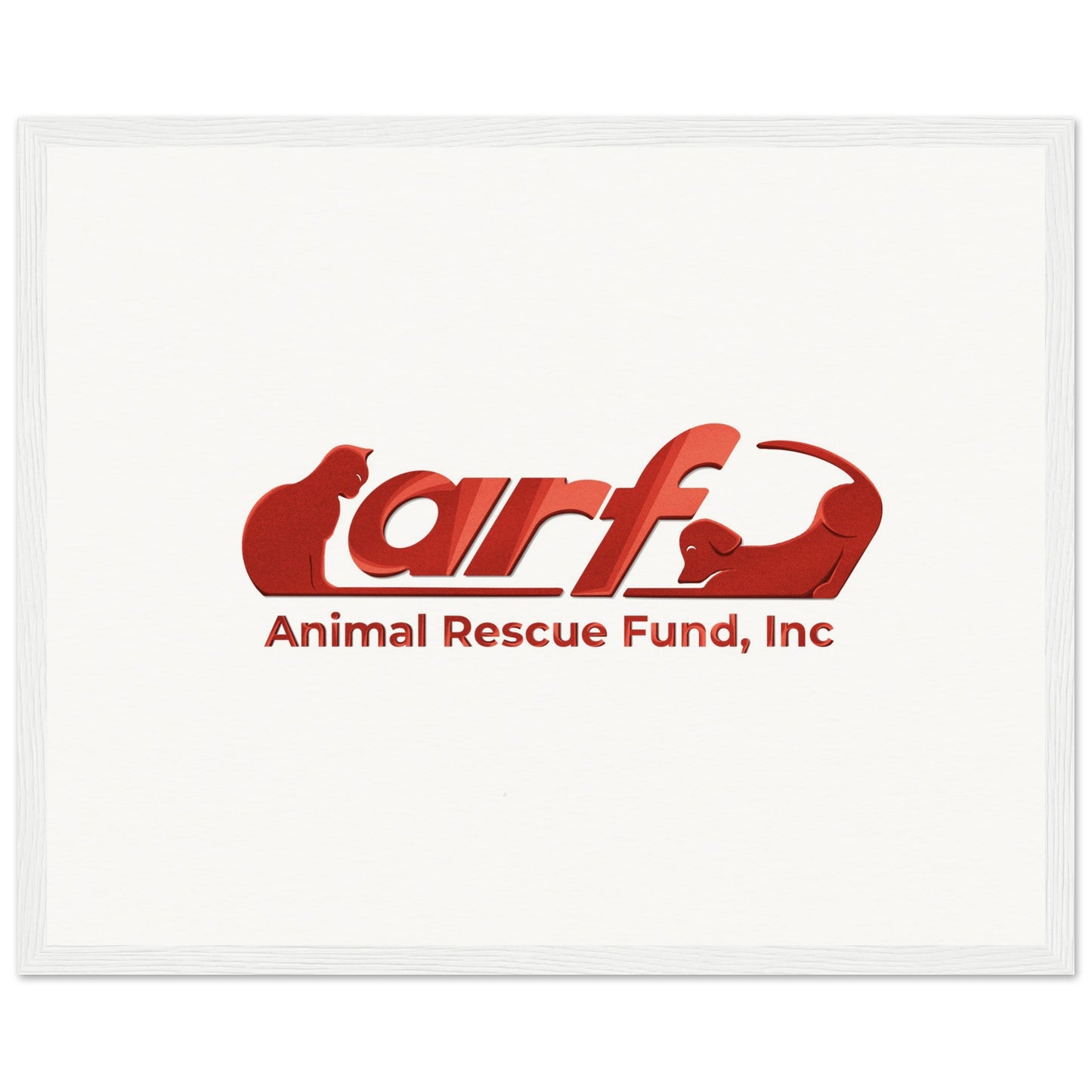 ARF: Animal Rescue Fund - Museum-Quality Matte Paper Wooden Framed Poster