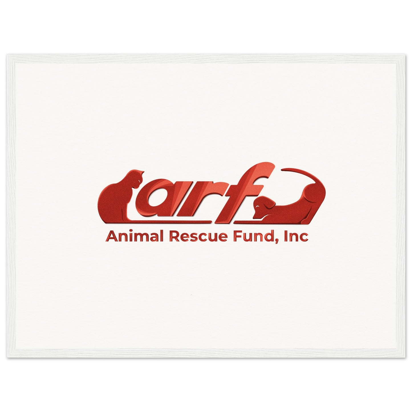 ARF: Animal Rescue Fund - Museum-Quality Matte Paper Wooden Framed Poster