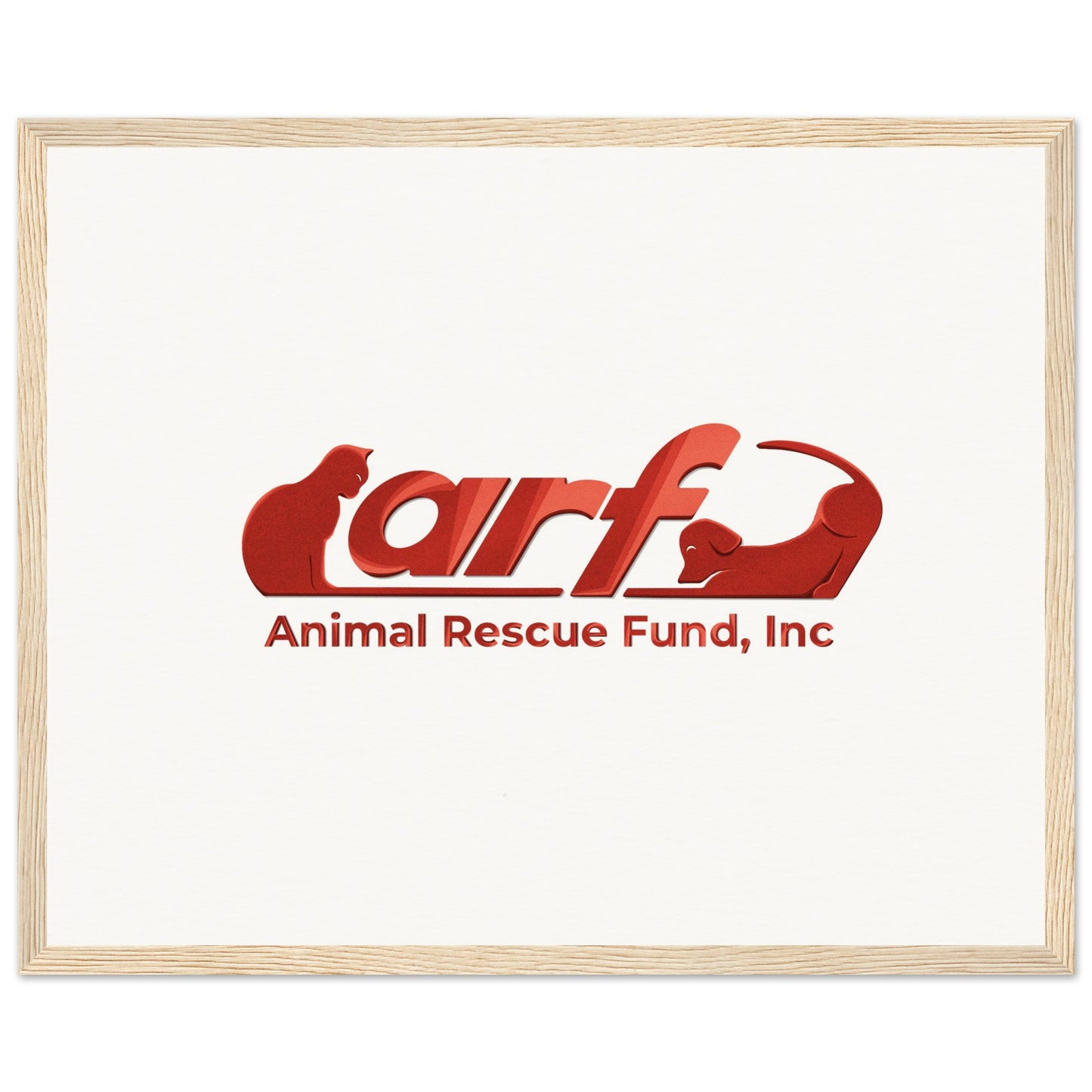 ARF: Animal Rescue Fund - Museum-Quality Matte Paper Wooden Framed Poster