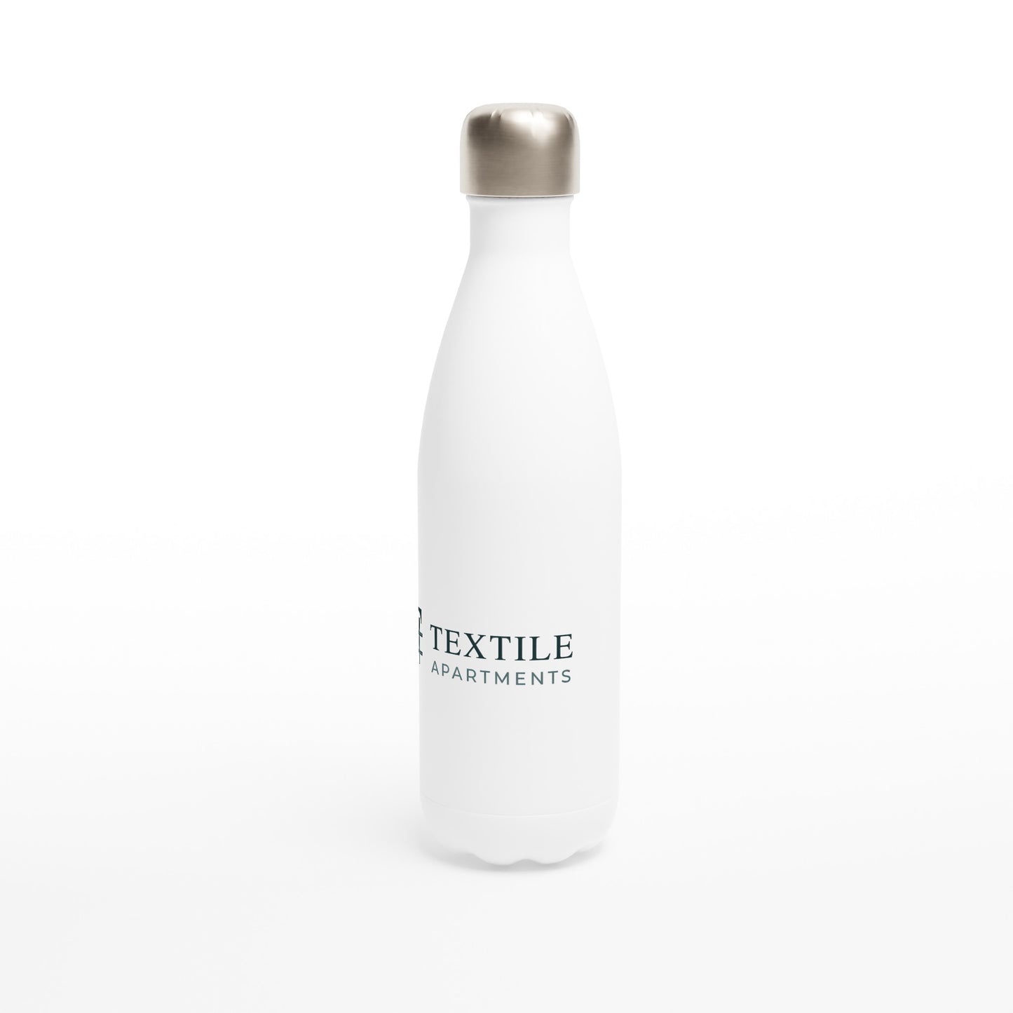 Textile Apartments - White 17oz Stainless Steel Water Bottle