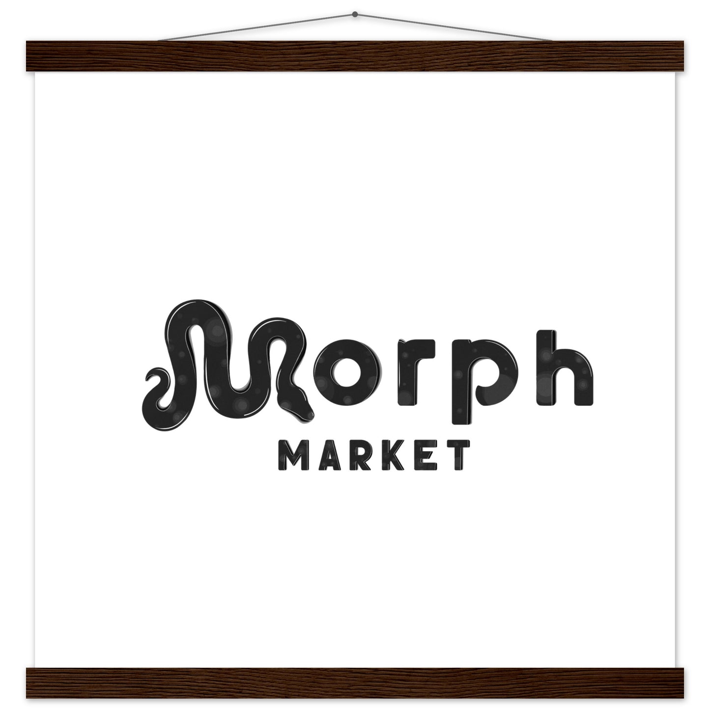 Morph Market (Dark Circles) - Premium Matte Paper Poster with Hanger