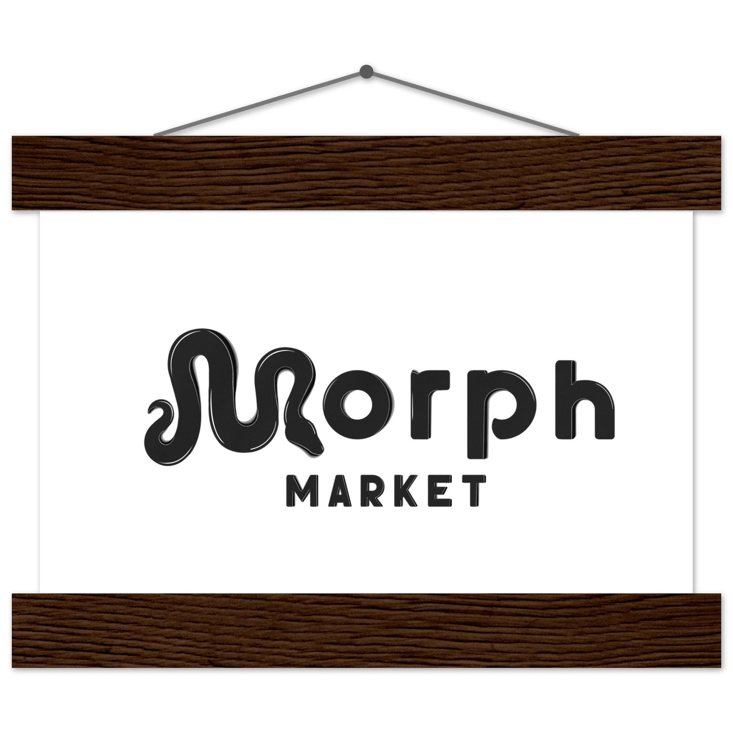 Morph Market (Dark) - Premium Matte Paper Poster with Hanger