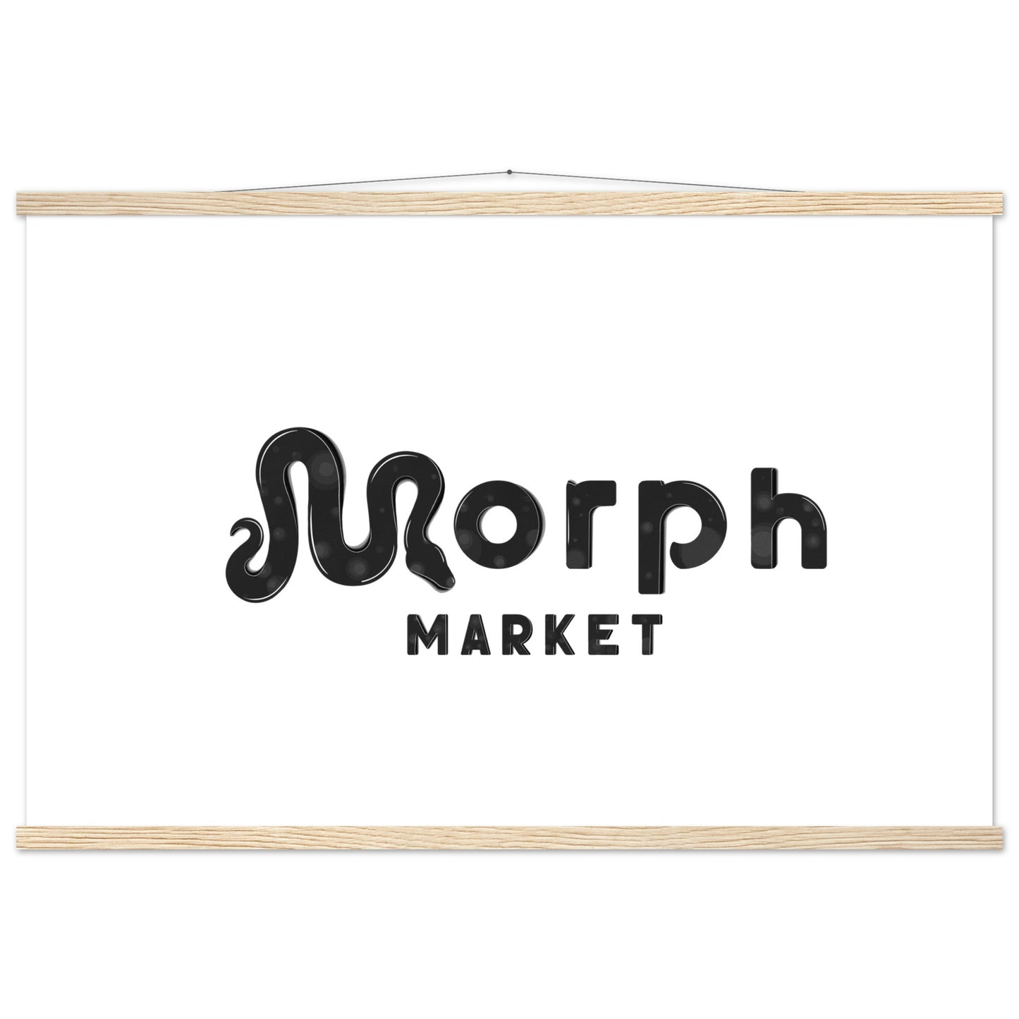 Morph Market (Dark Circles) - Premium Matte Paper Poster with Hanger