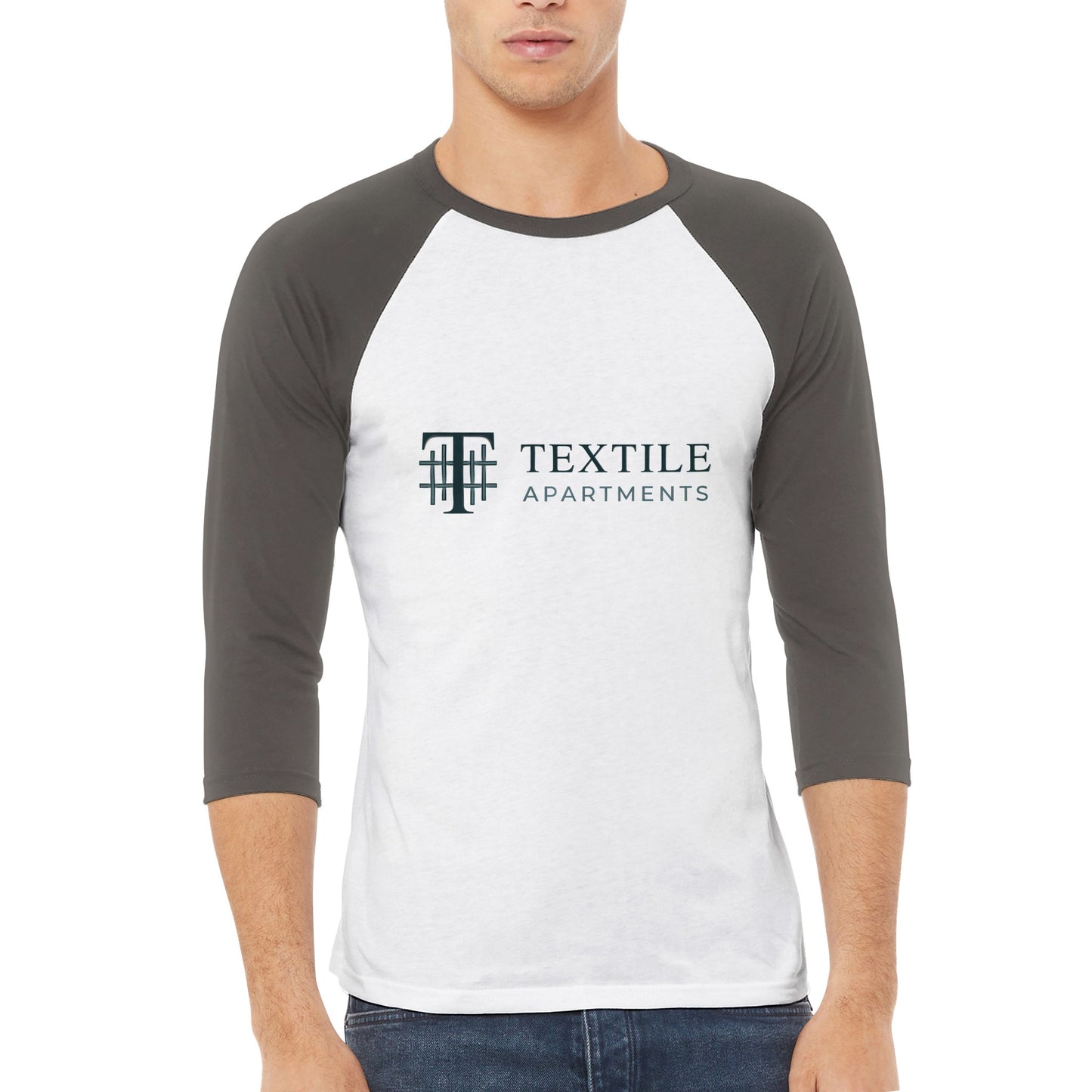 Textile Apartments - Unisex 3/4 sleeve Raglan T-shirt