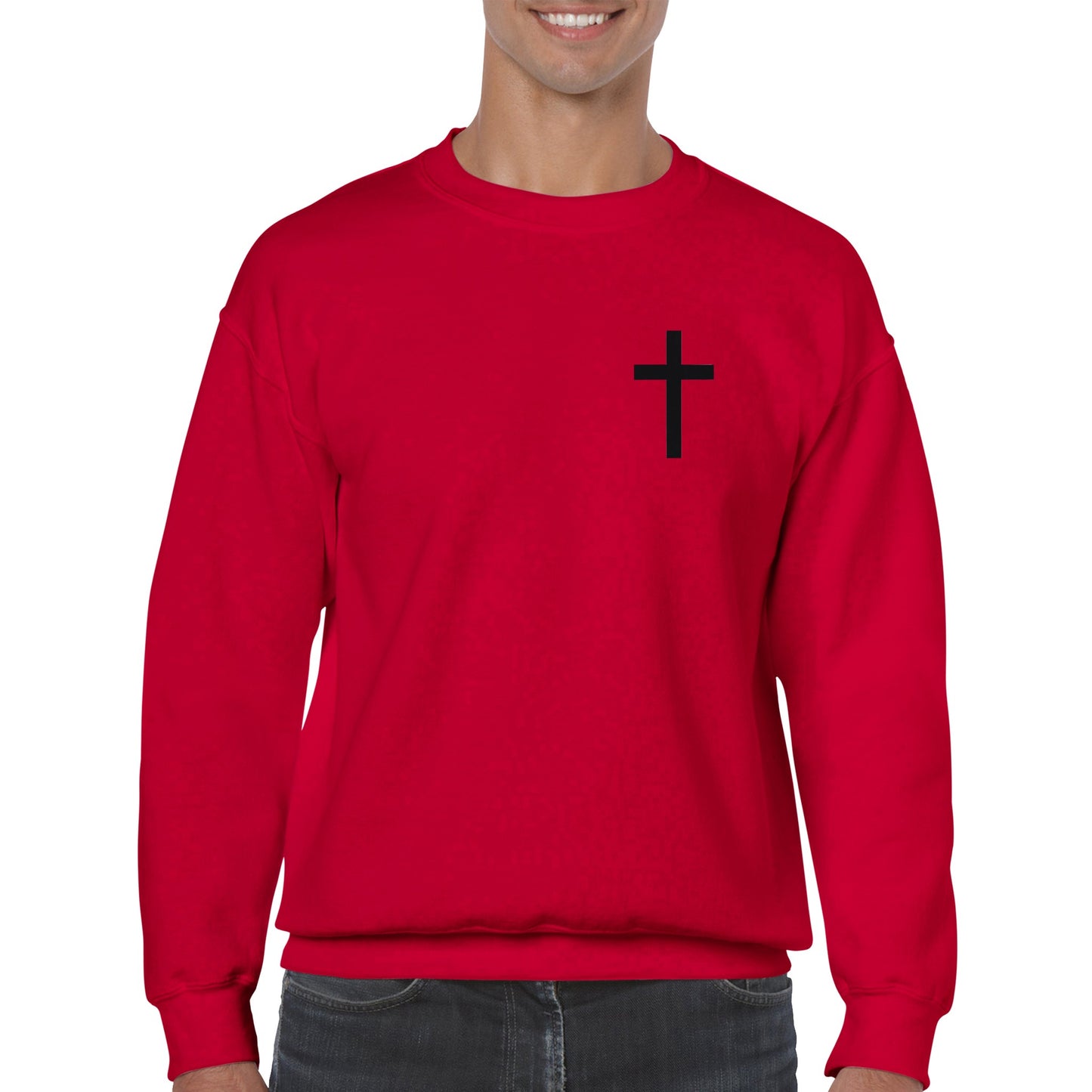 Christian Cross / Everyday is a Fresh Start - Classic Unisex Crewneck Sweatshirt