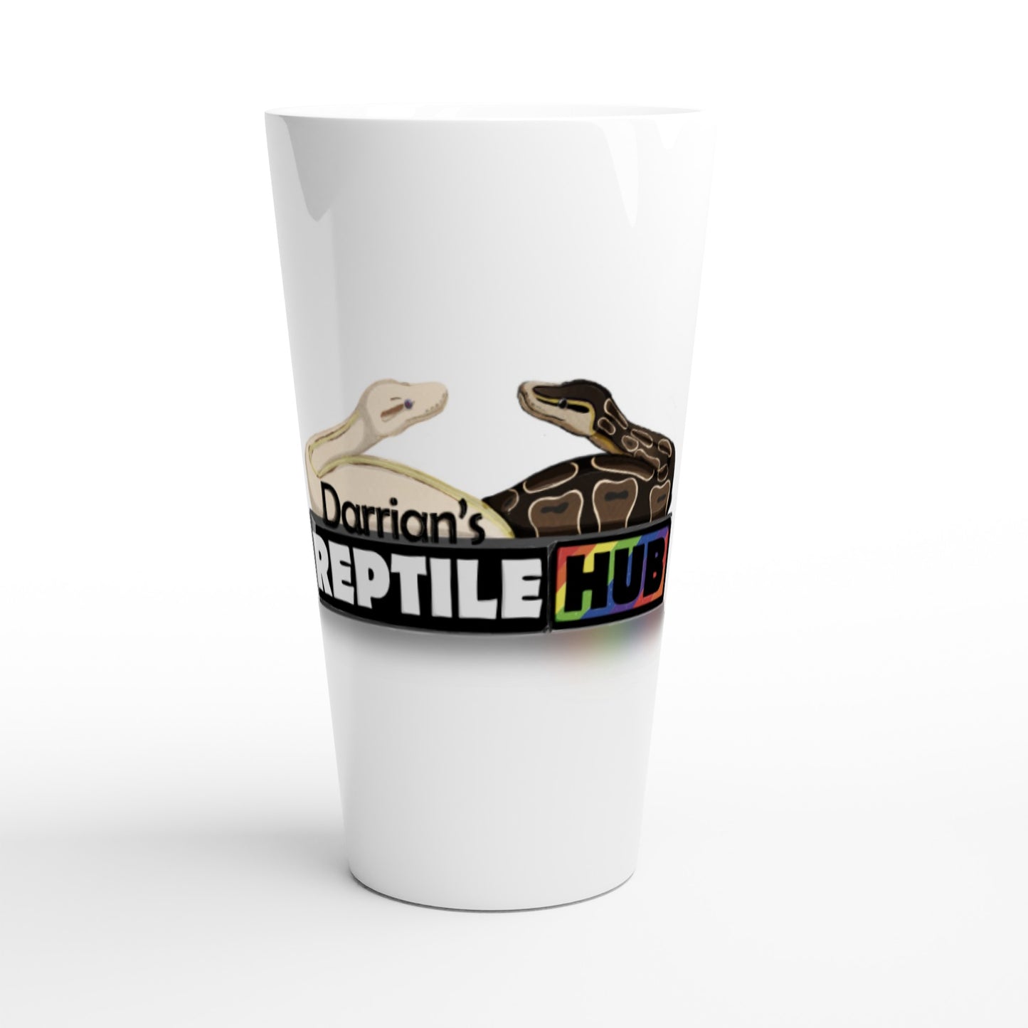 Darrian's Reptile Hub - White Latte 17oz Ceramic Mug