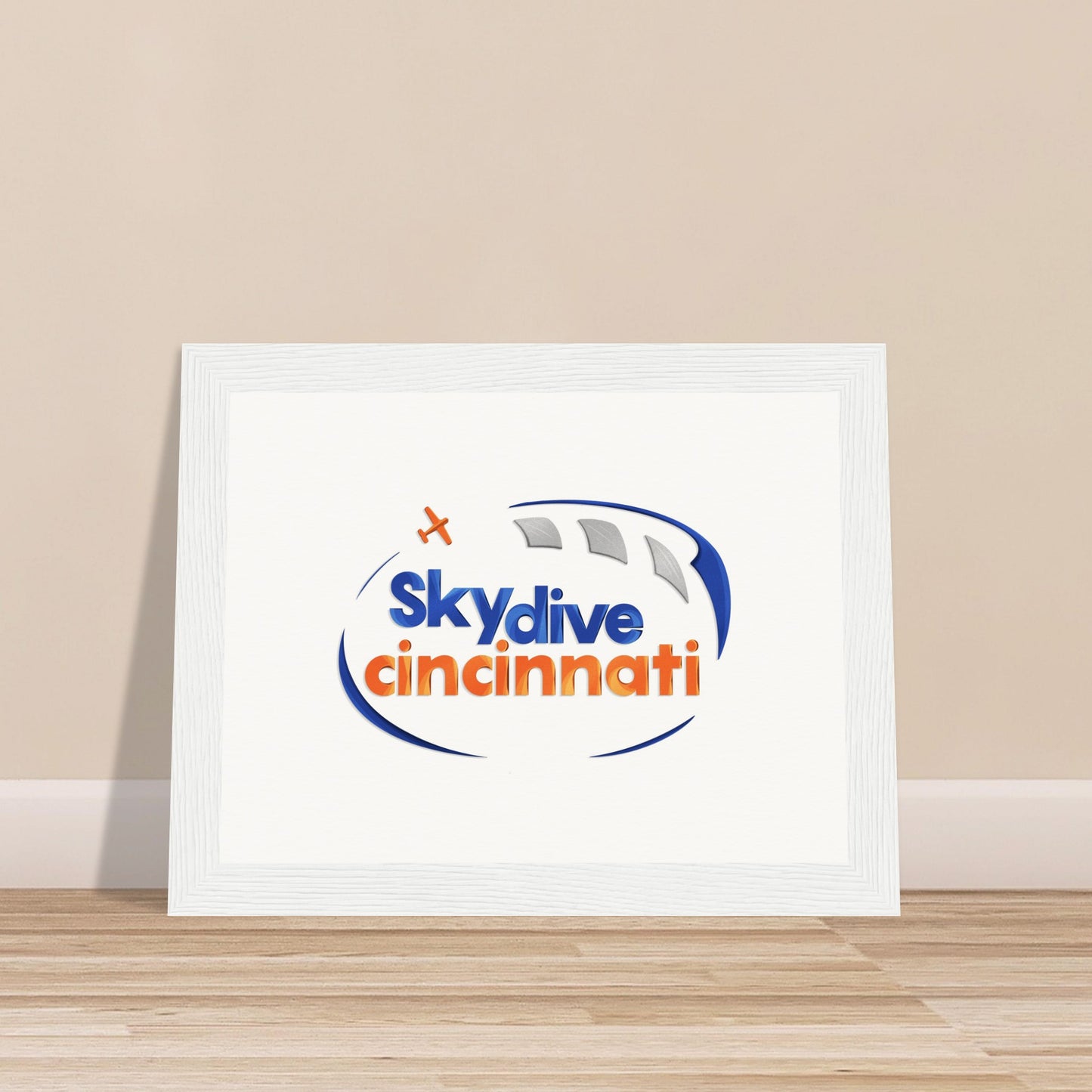 Skydive Cincinnati - Museum-Quality Matte Paper Wooden Framed Poster