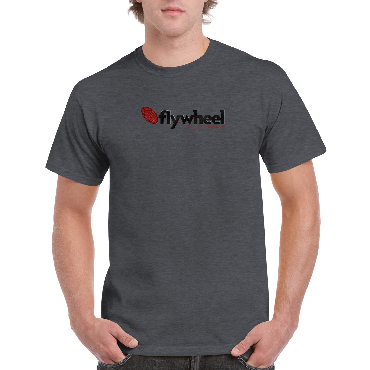 Flywheel Social Enterprise Hub - Heavyweight Unisex Crewneck T-shirt