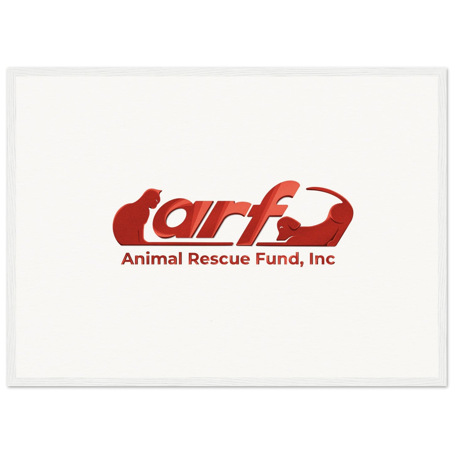 ARF: Animal Rescue Fund - Museum-Quality Matte Paper Wooden Framed Poster