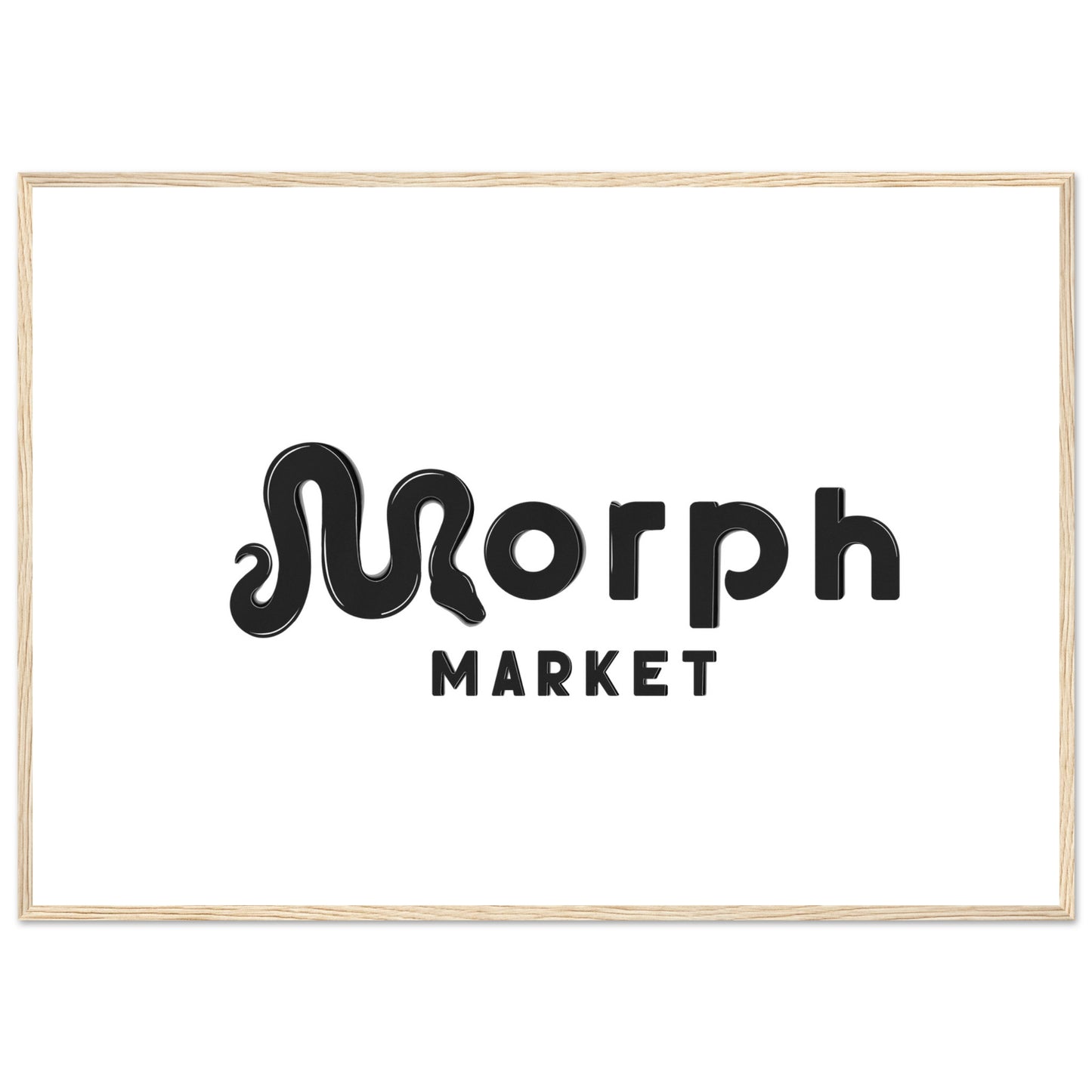 Morph Market (Dark) - Premium Matte Paper Wooden Framed Poster