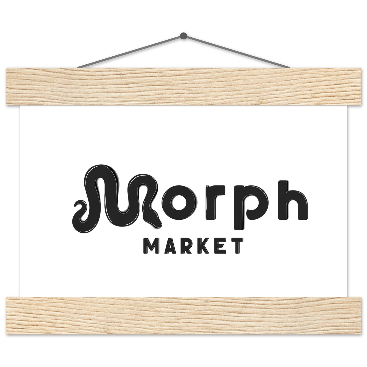 Morph Market (Dark) - Premium Matte Paper Poster with Hanger