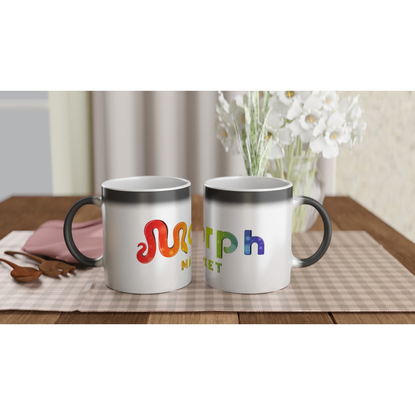 Morph Market (Rainbow Circles) - Magic 11oz Ceramic Mug