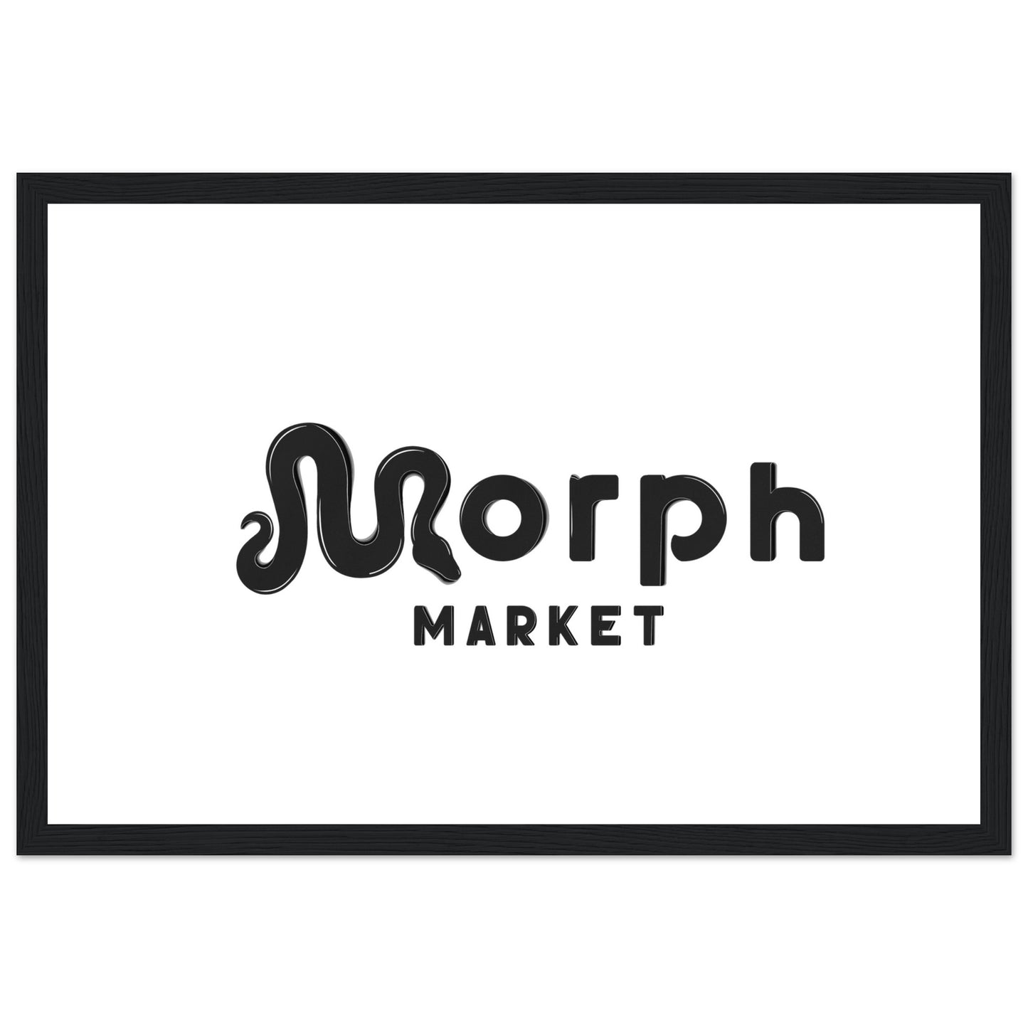 Morph Market (Dark) - Premium Matte Paper Wooden Framed Poster