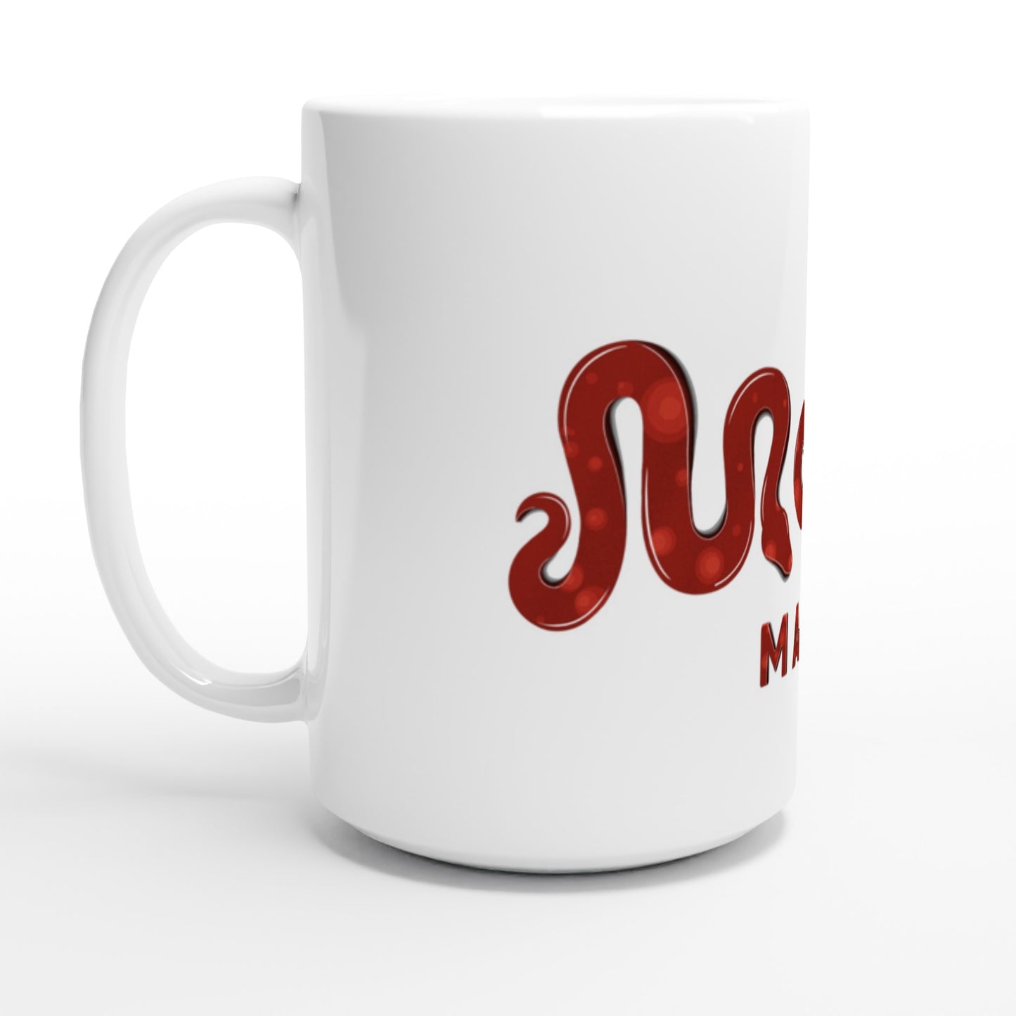 Morph Market (Red Circles) - White 15oz Ceramic Mug