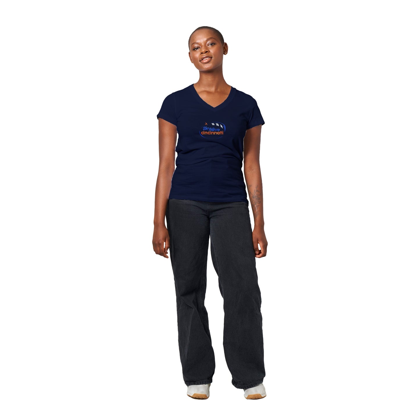 Skydive Cincinnati - Premium Womens V-Neck T-shirt