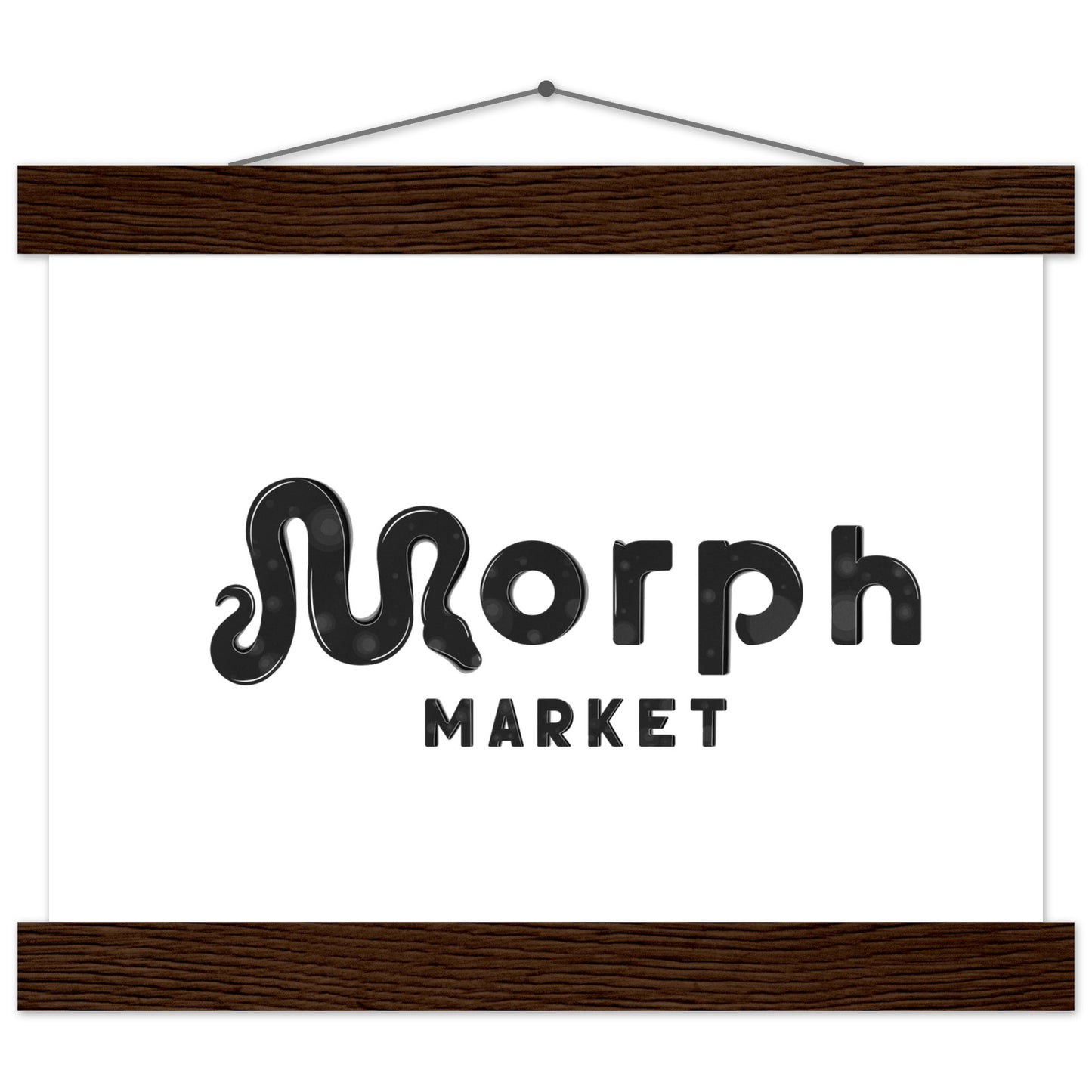 Morph Market (Dark Circles) - Premium Matte Paper Poster with Hanger