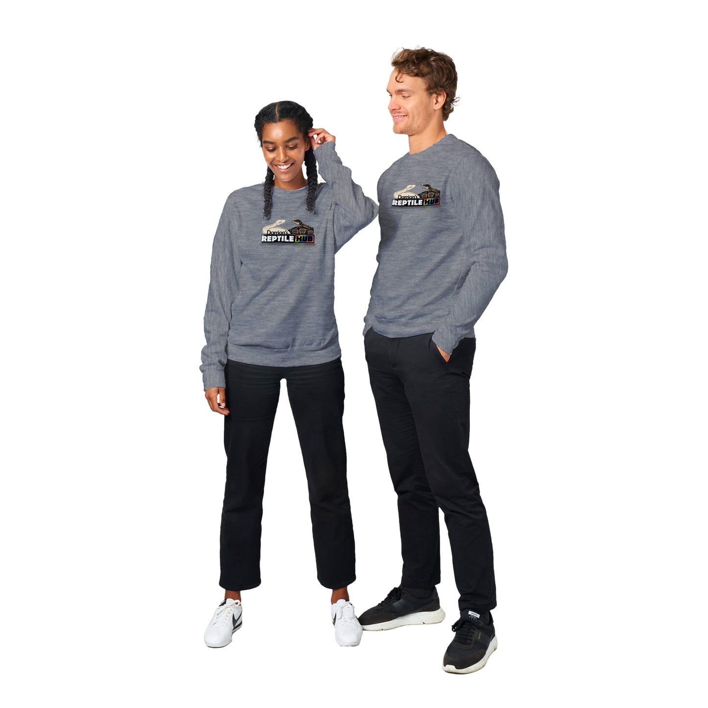 Darrian's Reptile Hub - Premium Unisex Crewneck Sweatshirt