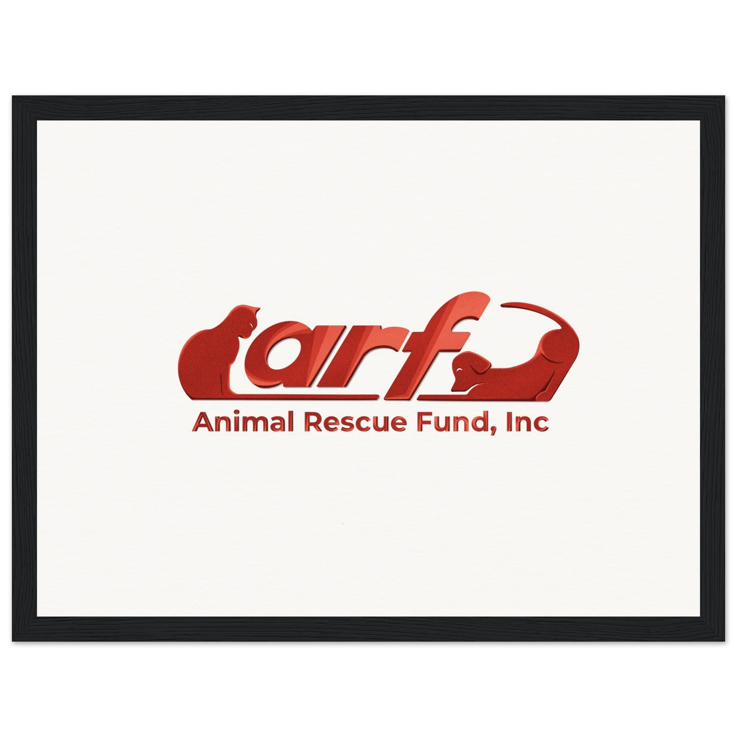 ARF: Animal Rescue Fund - Museum-Quality Matte Paper Wooden Framed Poster