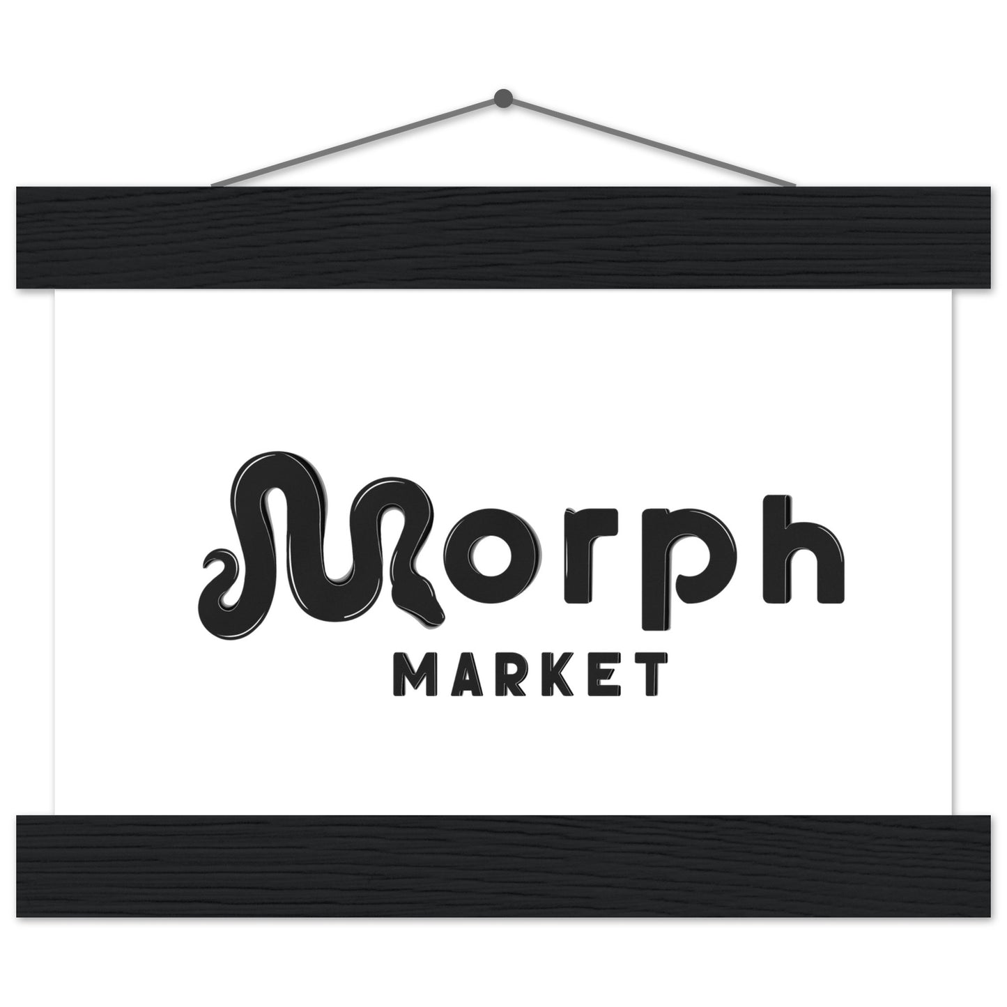 Morph Market (Dark) - Premium Matte Paper Poster with Hanger