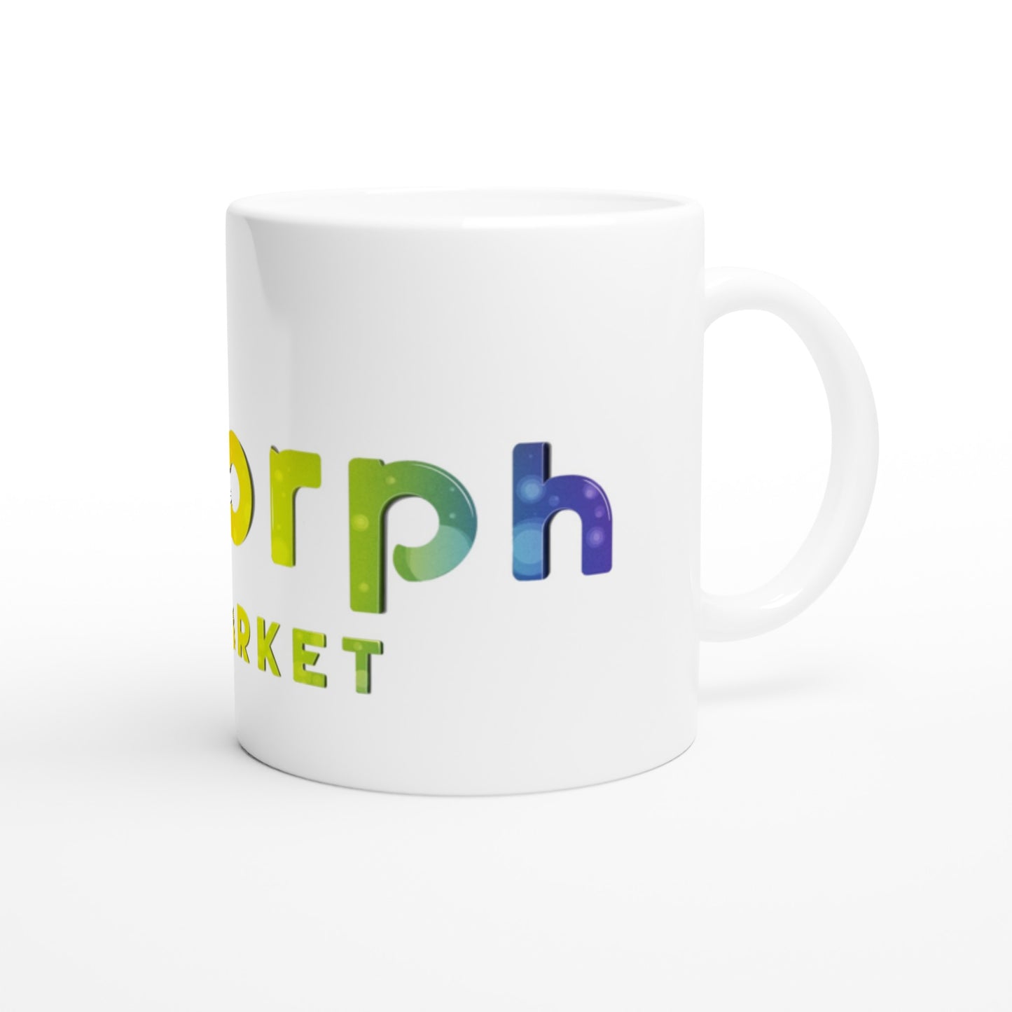 Morph Market (Rainbow Circles) - White 11oz Ceramic Mug