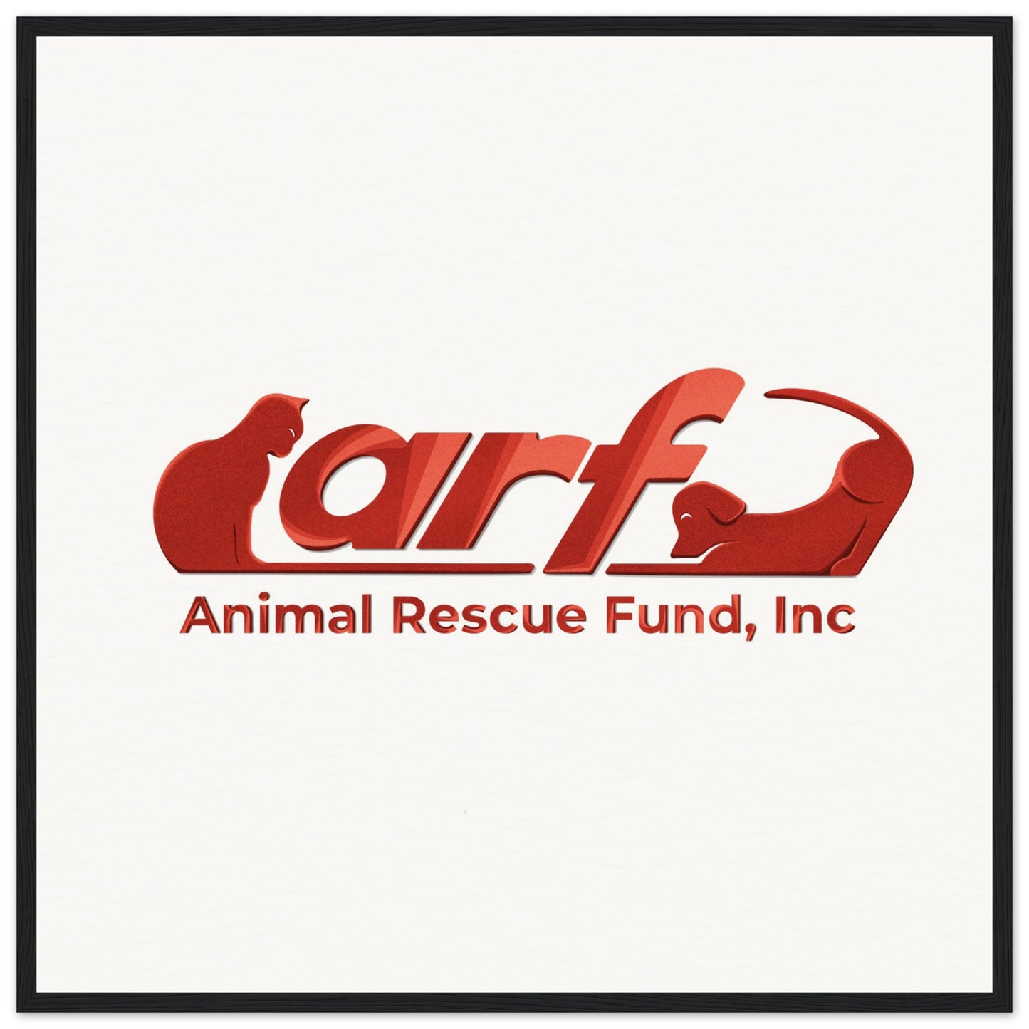 ARF: Animal Rescue Fund - Museum-Quality Matte Paper Wooden Framed Poster