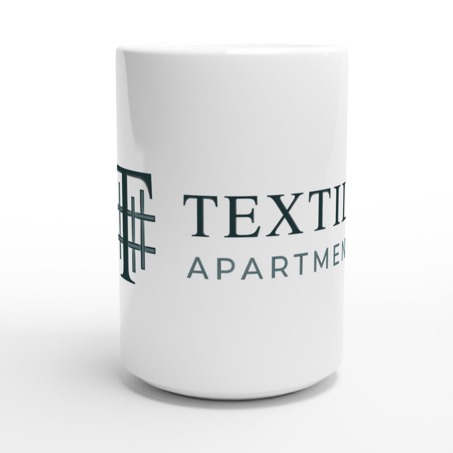 Textile Apartments - White 15oz Ceramic Mug