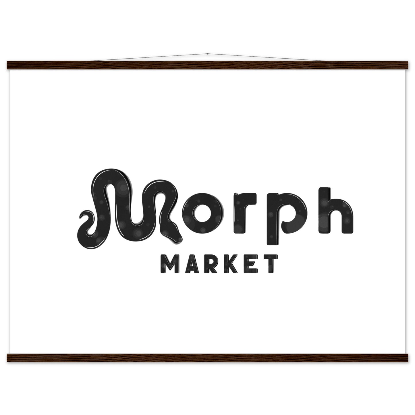 Morph Market (Dark Circles) - Premium Matte Paper Poster with Hanger