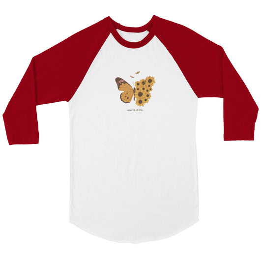 Secret of Life - Unisex 3/4 sleeve Raglan T-shirt