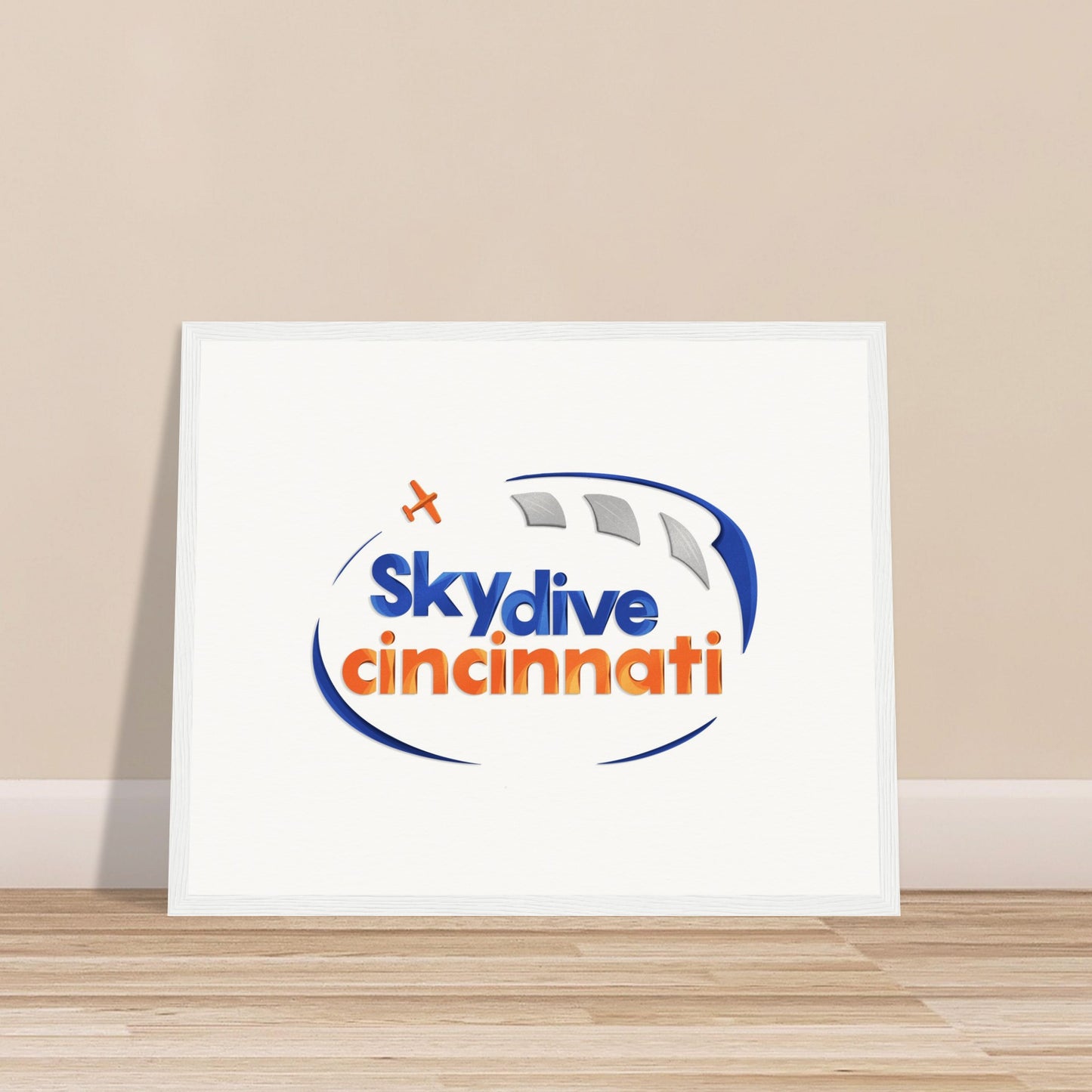 Skydive Cincinnati - Museum-Quality Matte Paper Wooden Framed Poster