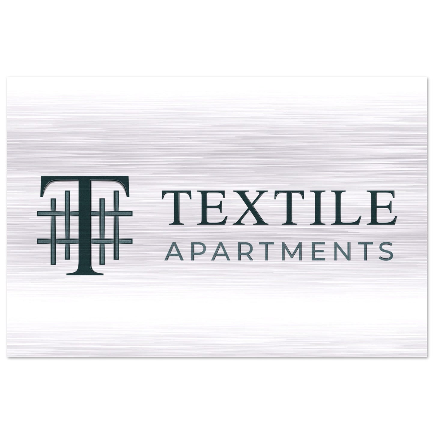 Textile Apartments - Brushed Aluminum Print